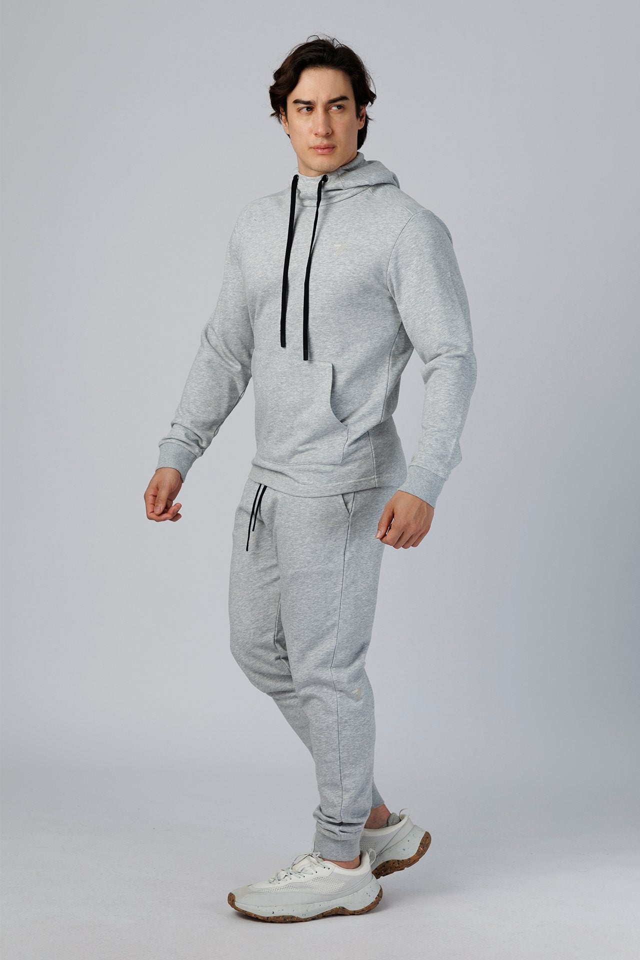 SPH0289 - Ultra Soft Stretch Interlock Back Zip Pocket Joggers 30” - Heather Grey