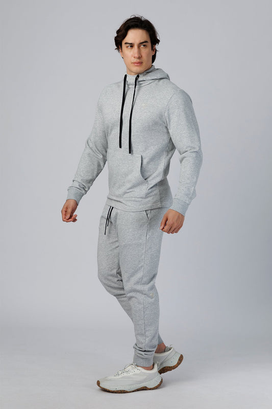 SPH0289 - Ultra Soft Stretch Interlock Back Zip Pocket Joggers 30” - Heather Grey
