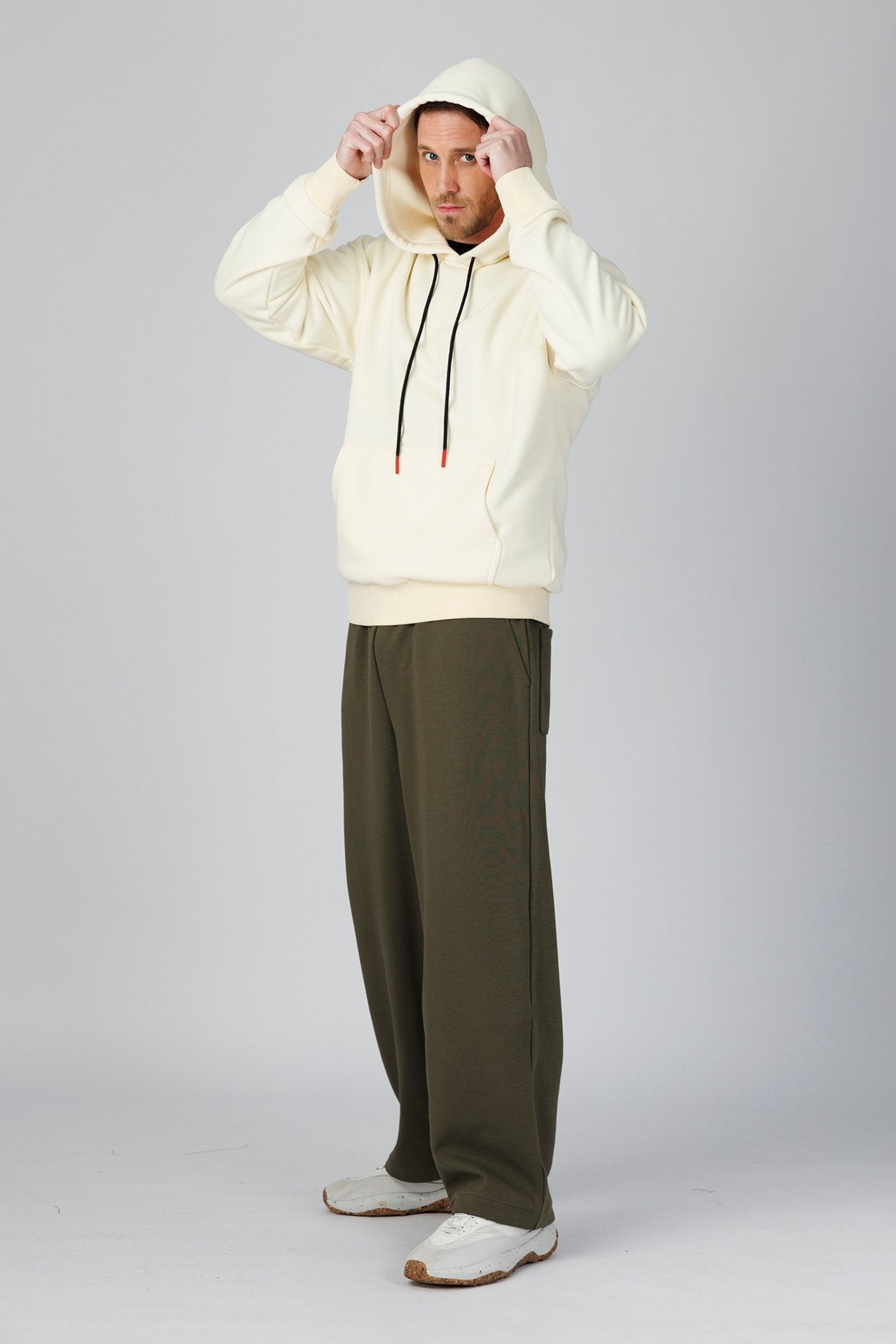 SPN0332 - Finest 500G Cotton Fleece Hoodies - Natural