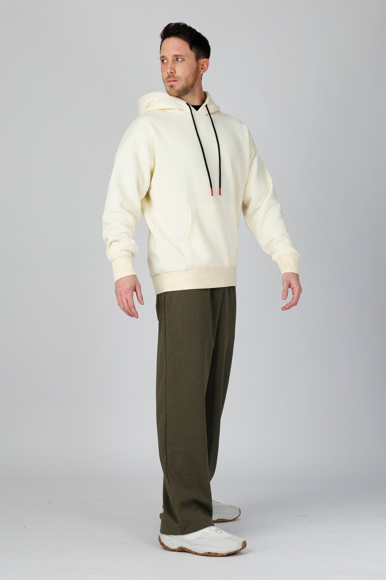 SPN0332 - Finest 500G Cotton Fleece Hoodies - Natural