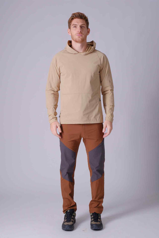 SPN22007 - Lightweight Hiking Hooded Windbreaker - Khaki