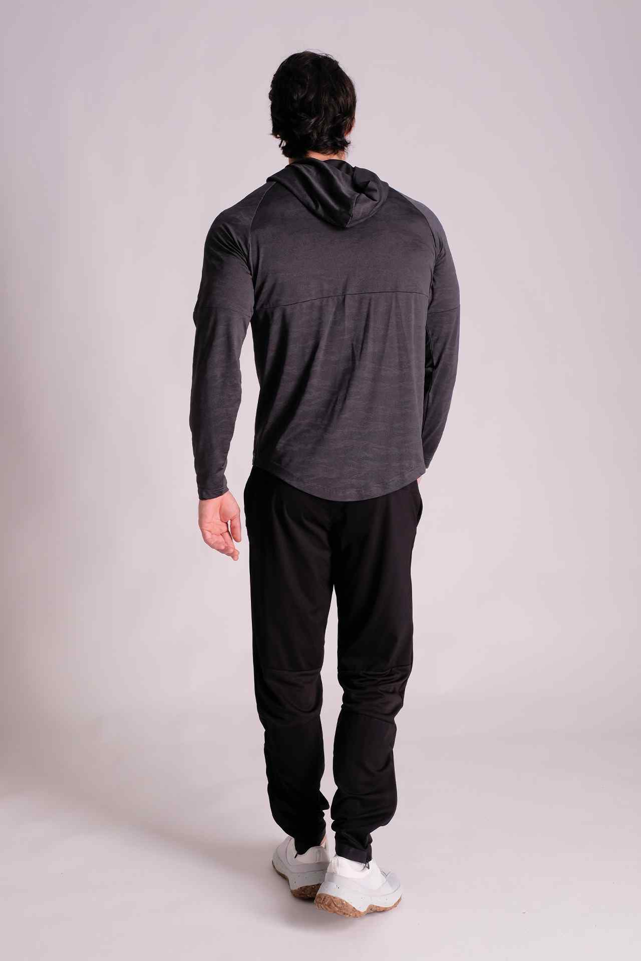 SPN22024 - Lightweight Quick-Dry Camo Raglan Sleeve Hooded Top - Jacquard Camo