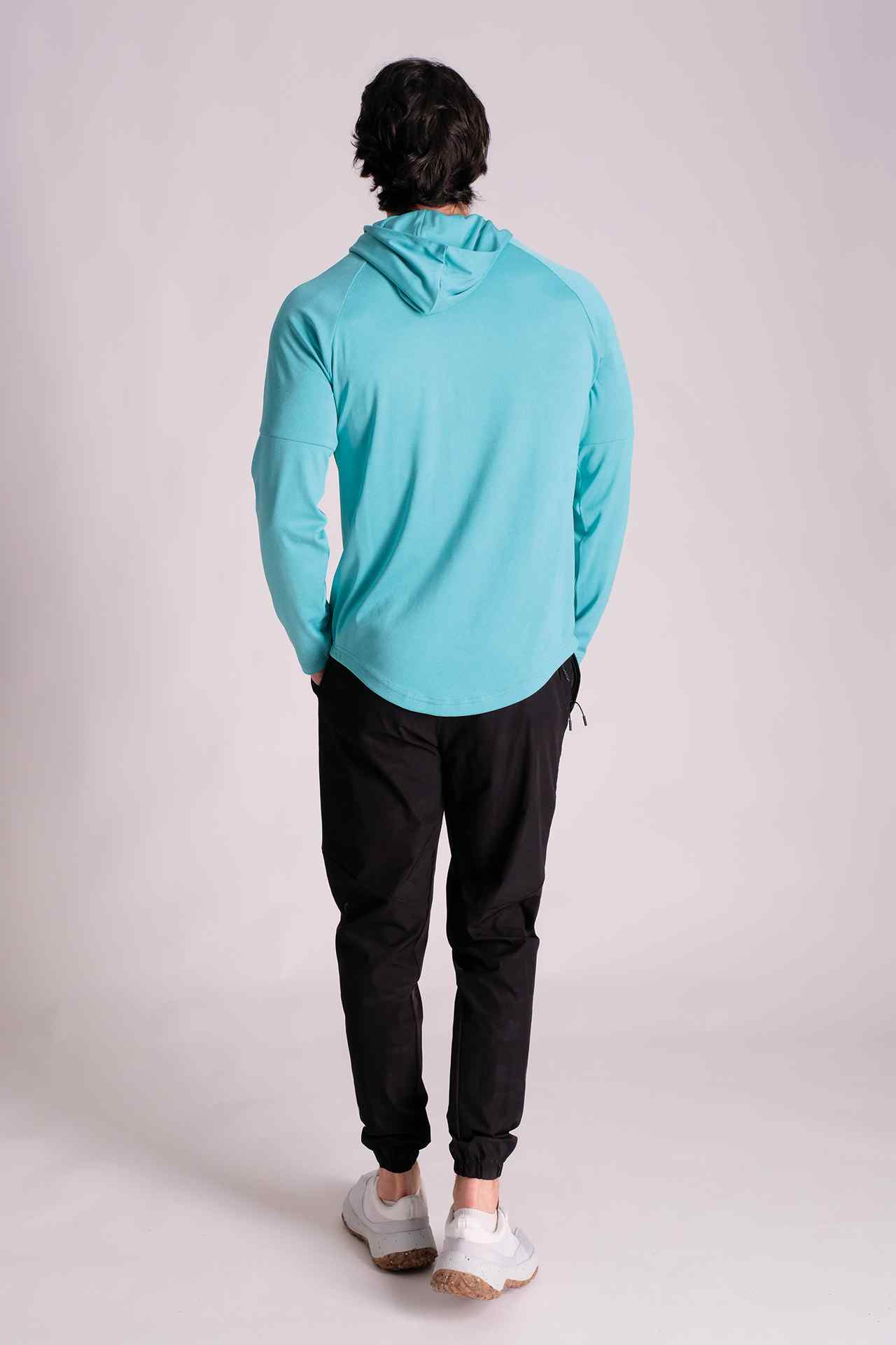 SPN22024 - Lightweight Quick-Dry Raglan Sleeve Hooded Active Top - Mint