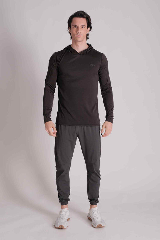 SPN23001 - Permanent Dry Fit Light Weight Active Hoodie - Black