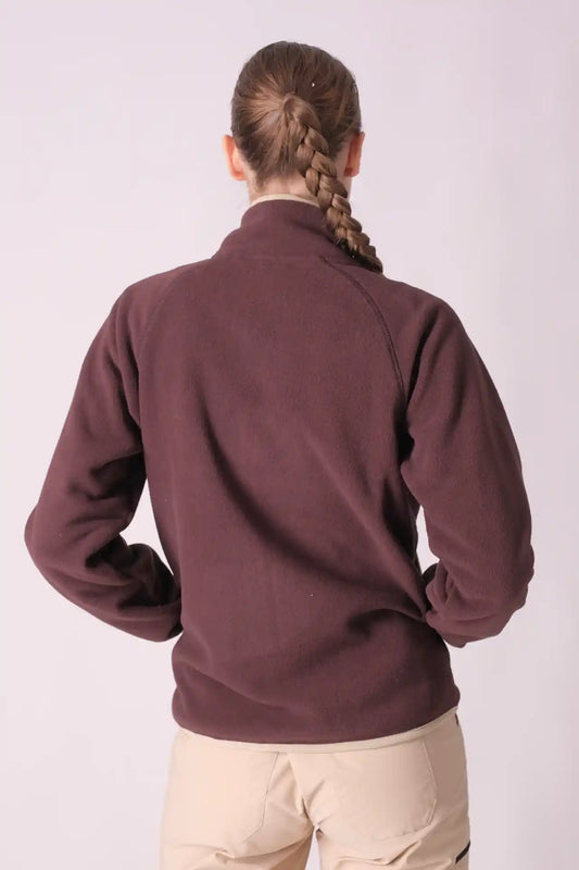 SPWO0049 - Women's Raglan Sleeve Polar Fleece Jacket - Brown