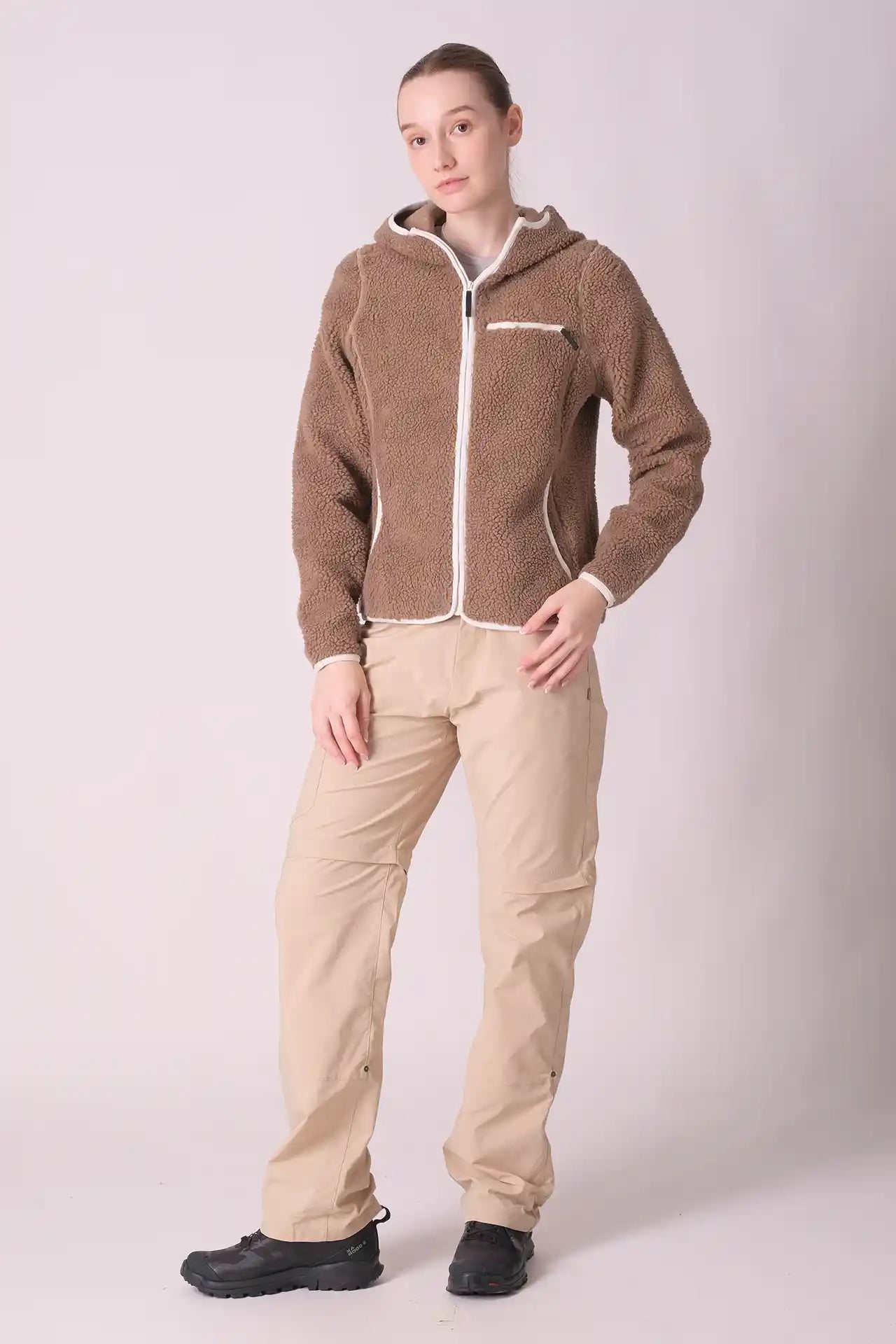 SPWO0050 - Women's Hooded Fleece Jacket - Coca
