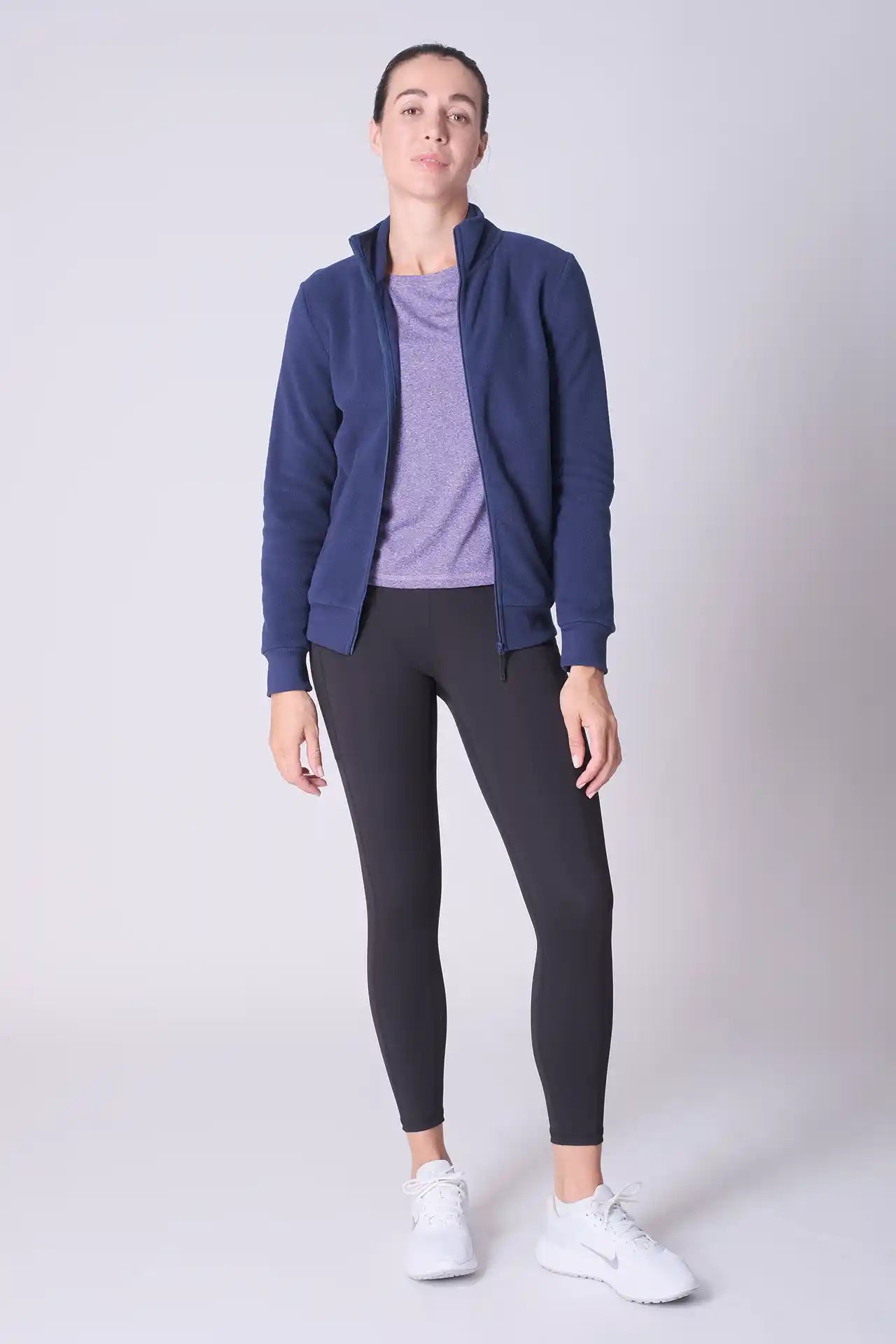 SPWO0051 - Women's Rib hem Jacket - Navy