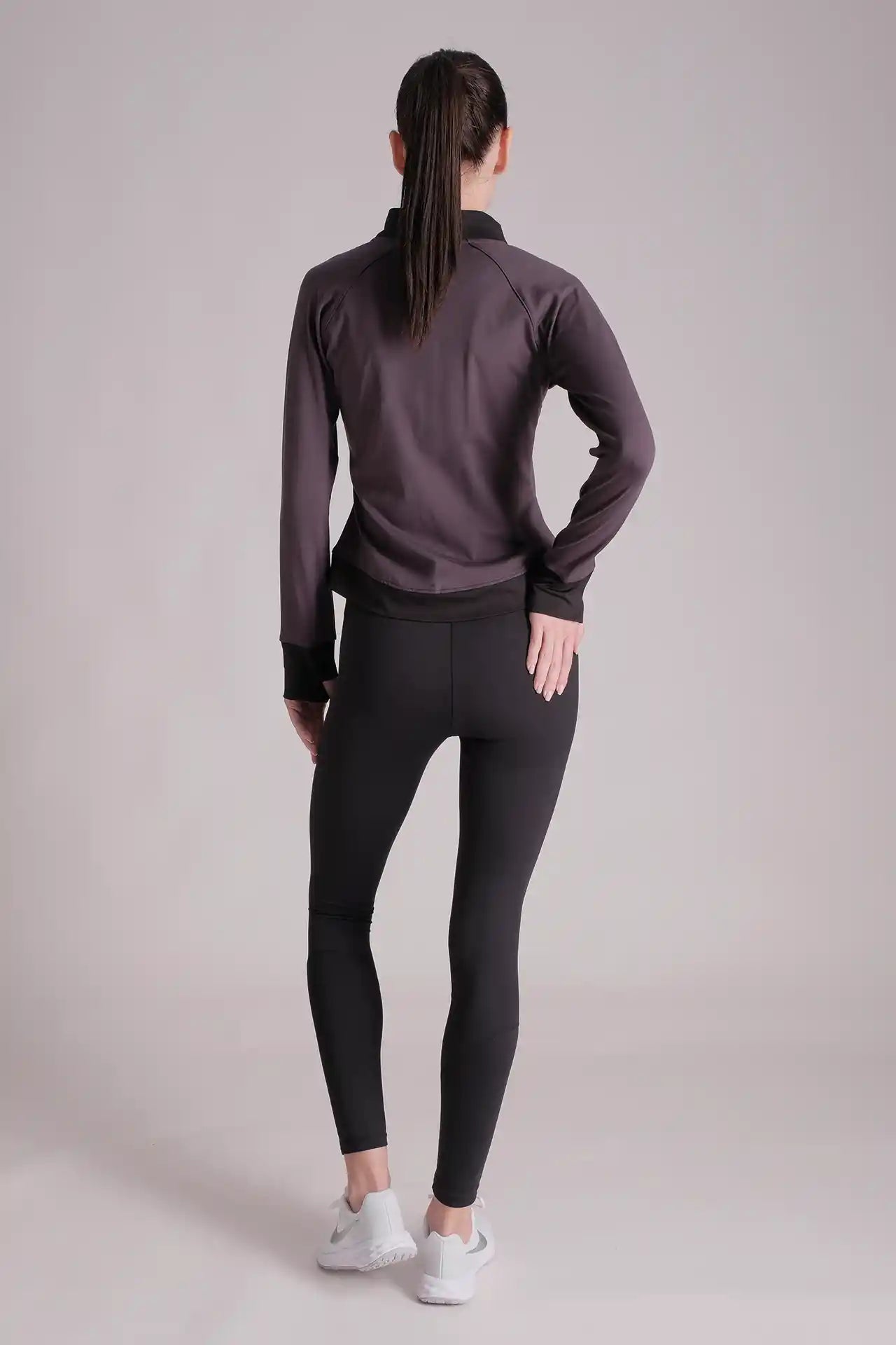 SPWO0120 - Women's Color Blocking Full Zip Running Jacket - Black