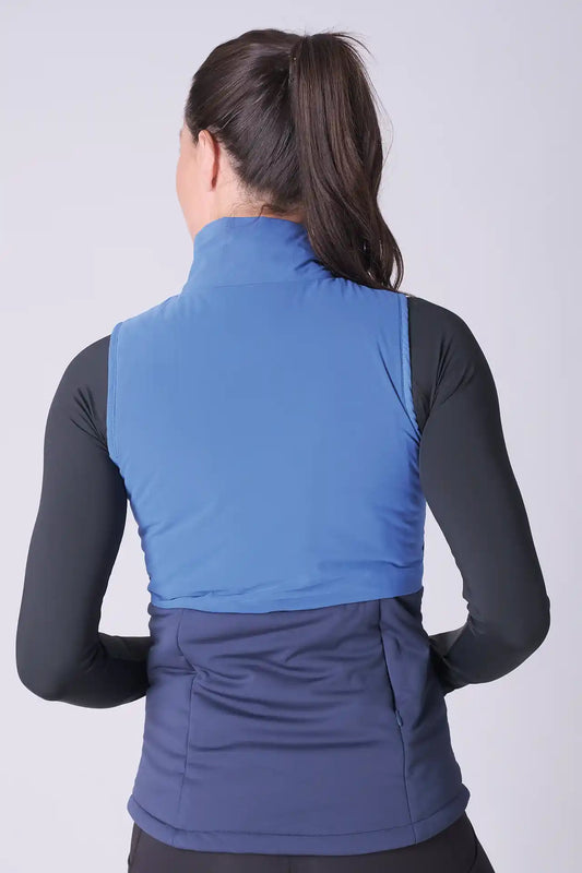 SPWO0122 - Women's Turtleneck Vest Jacket - Cobalt