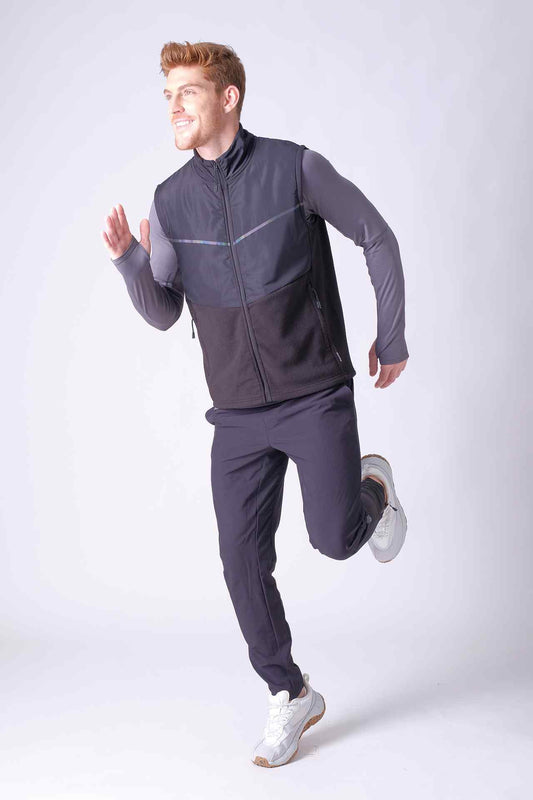 SPO0133 - Sustainable Insulated Fleece Active Vest - Black