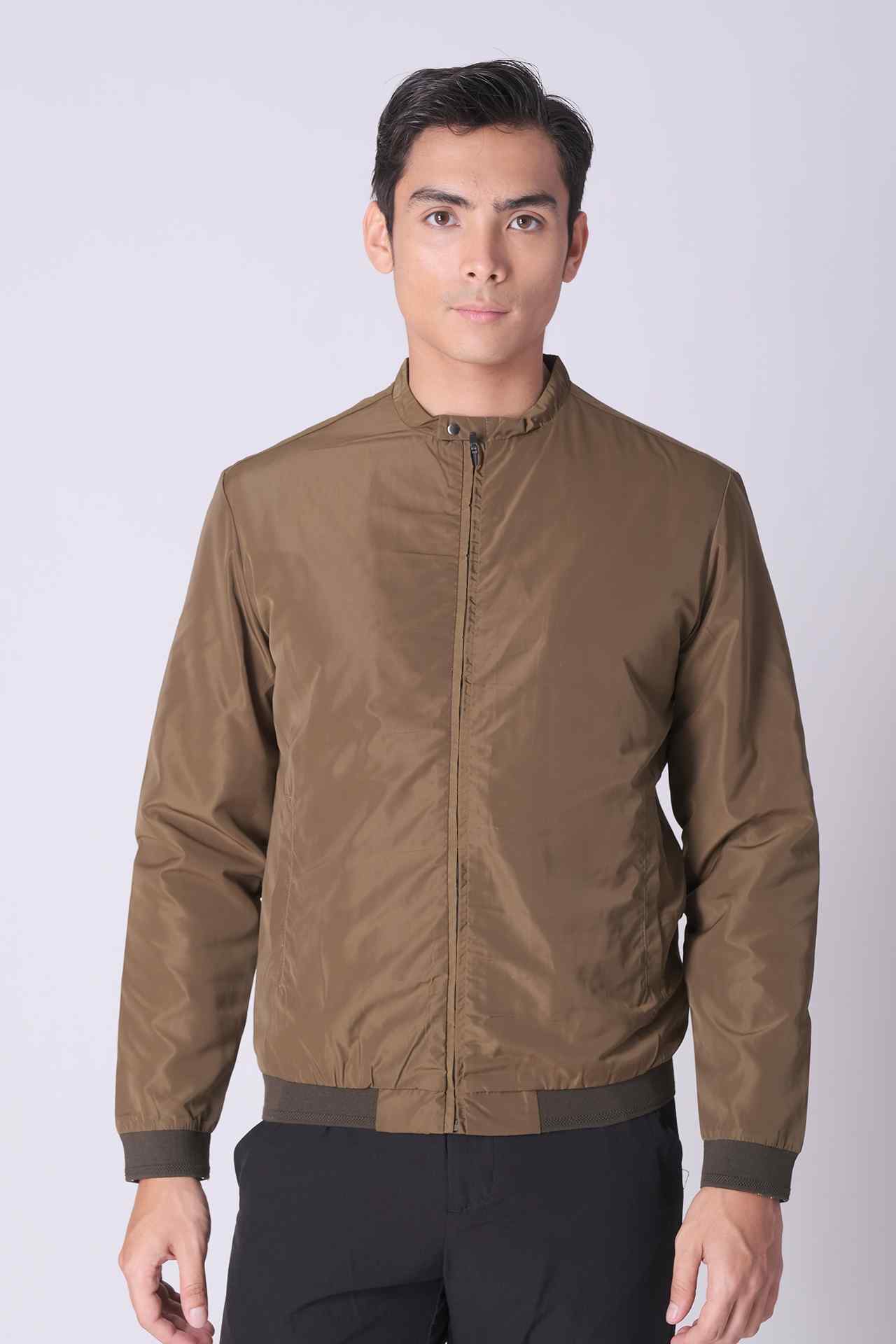 SPO0140 - Sustainable Water Resistant Lightweight Bomber Jacket - Army