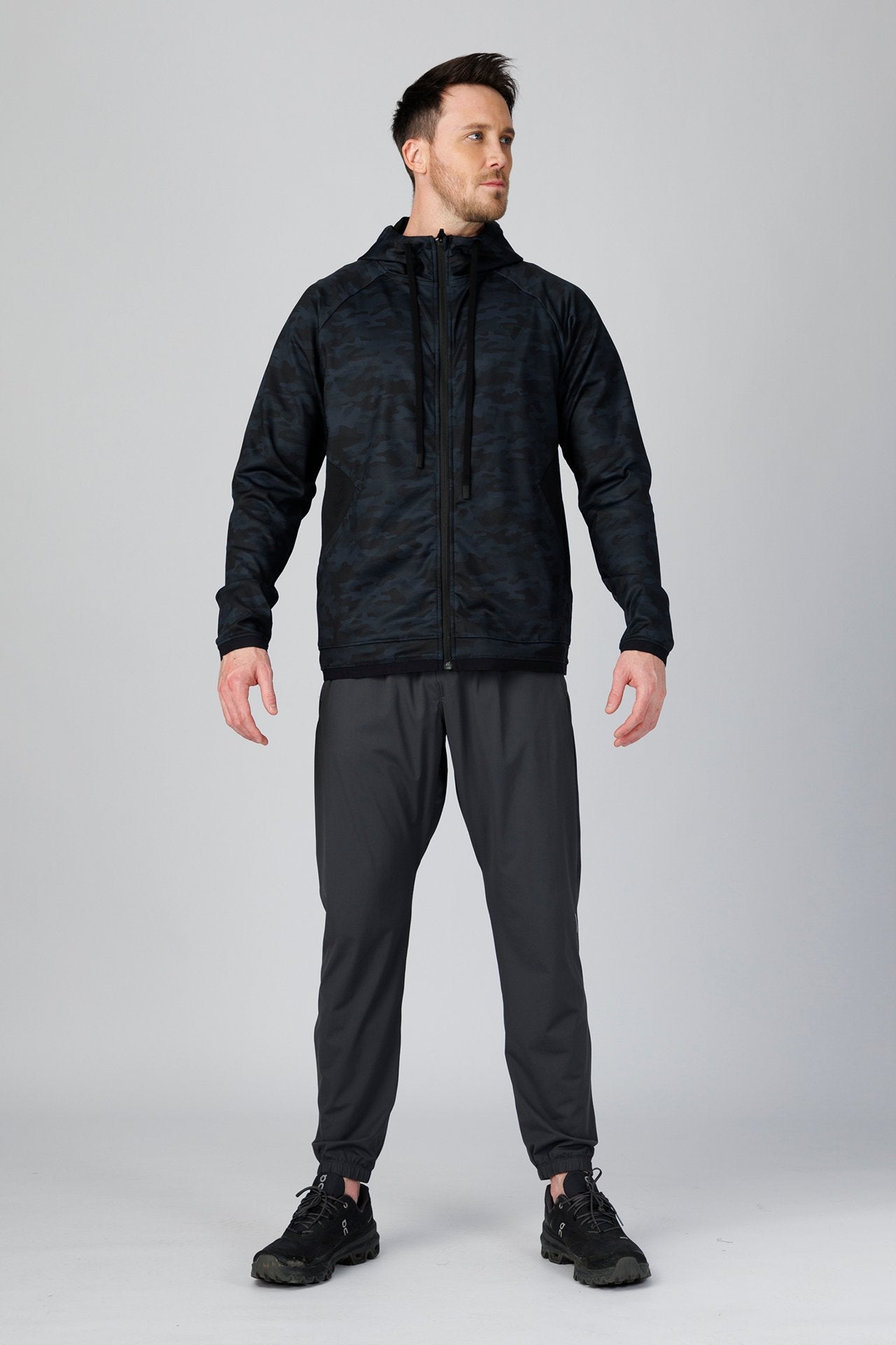 SPO0163 - Stretch Thermal Fleece Performance Jacket - Digital Camo