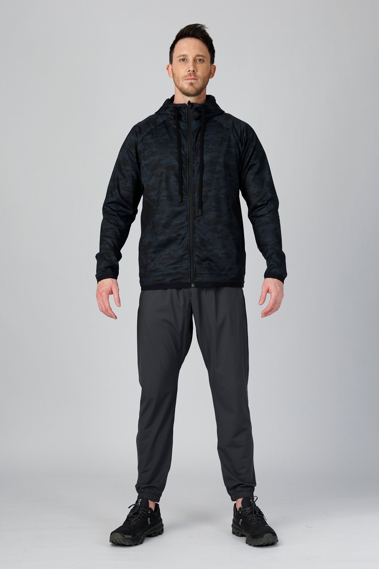 SPO0163 - Stretch Thermal Fleece Performance Jacket - Digital Camo