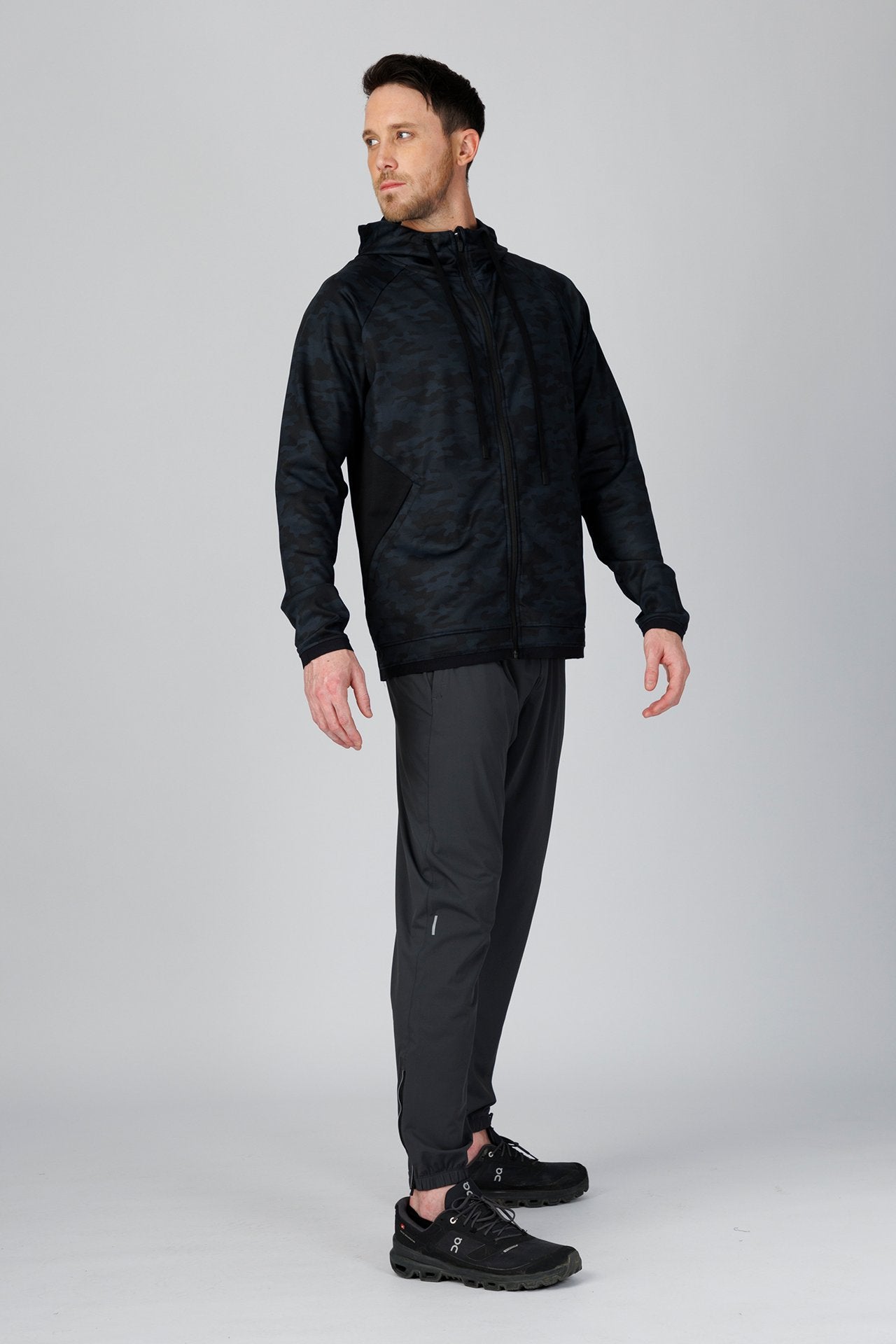 SPO0163 - Stretch Thermal Fleece Performance Jacket - Digital Camo