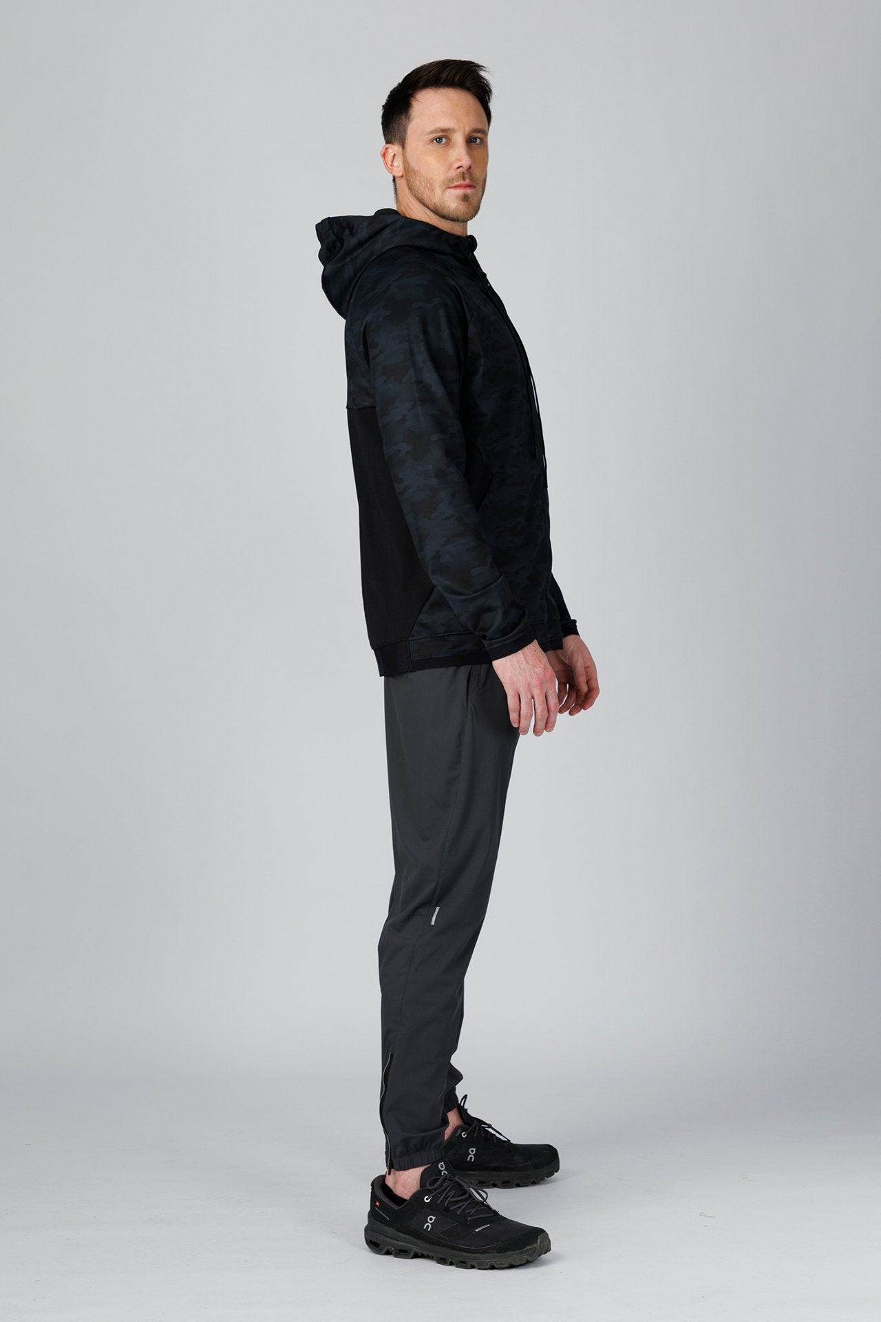 SPO0163 - Stretch Thermal Fleece Performance Jacket - Digital Camo