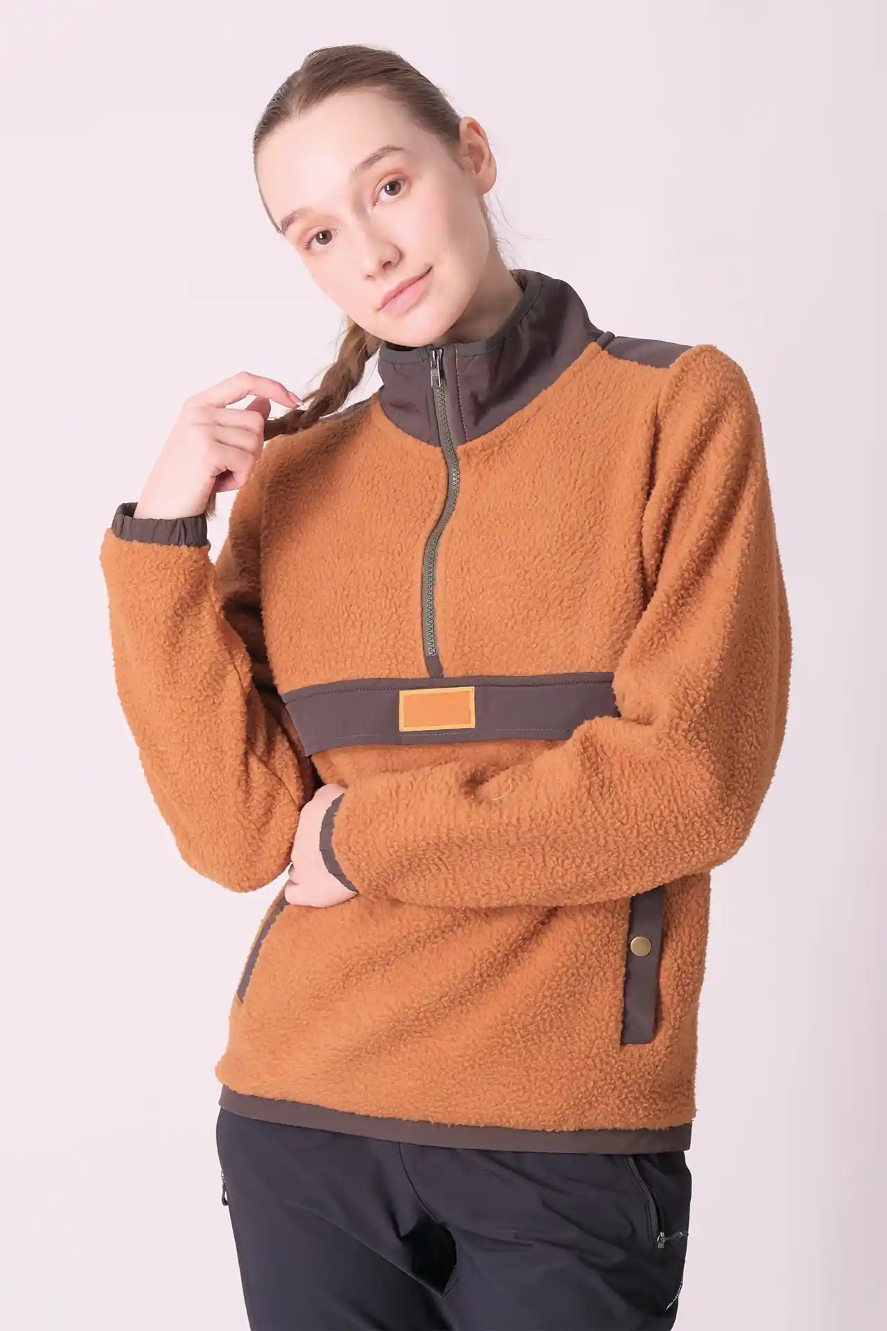 SPWO0174 - Women's Turtleneck Vest Jacket - White