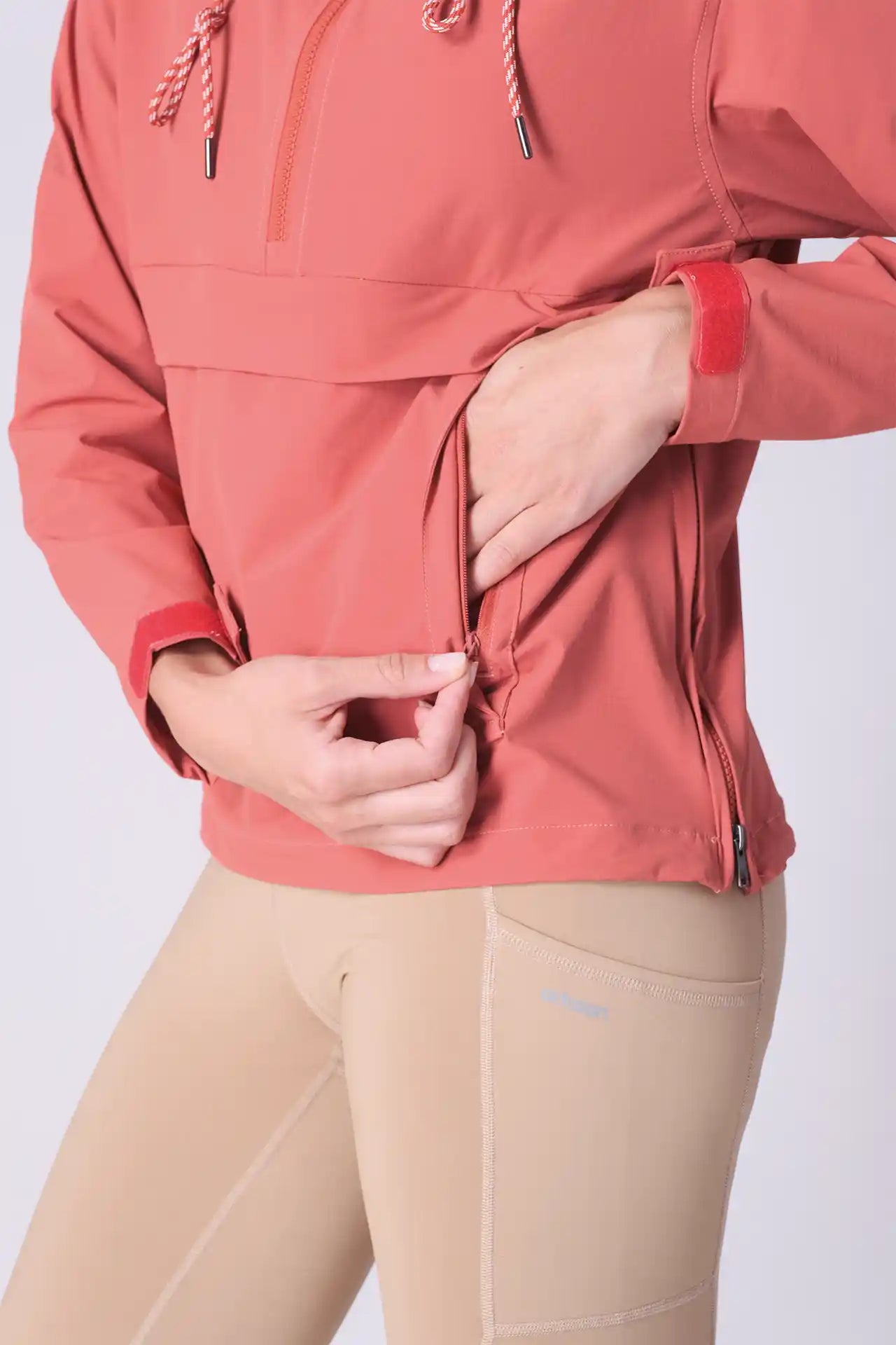 SPWO0188 - Women's Rain Anorak Jacket - Red