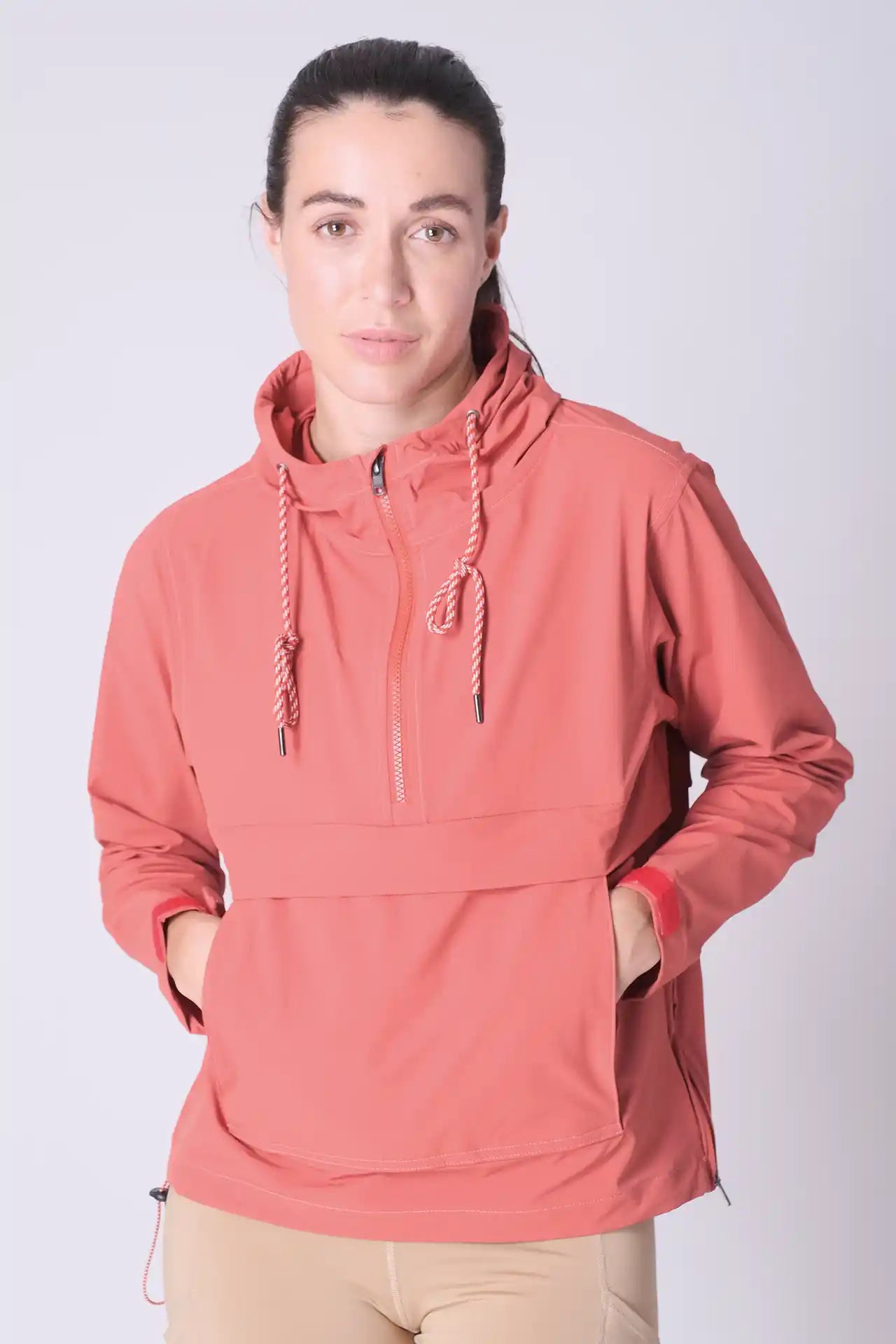 SPWO0188 - Women's Rain Anorak Jacket - Red