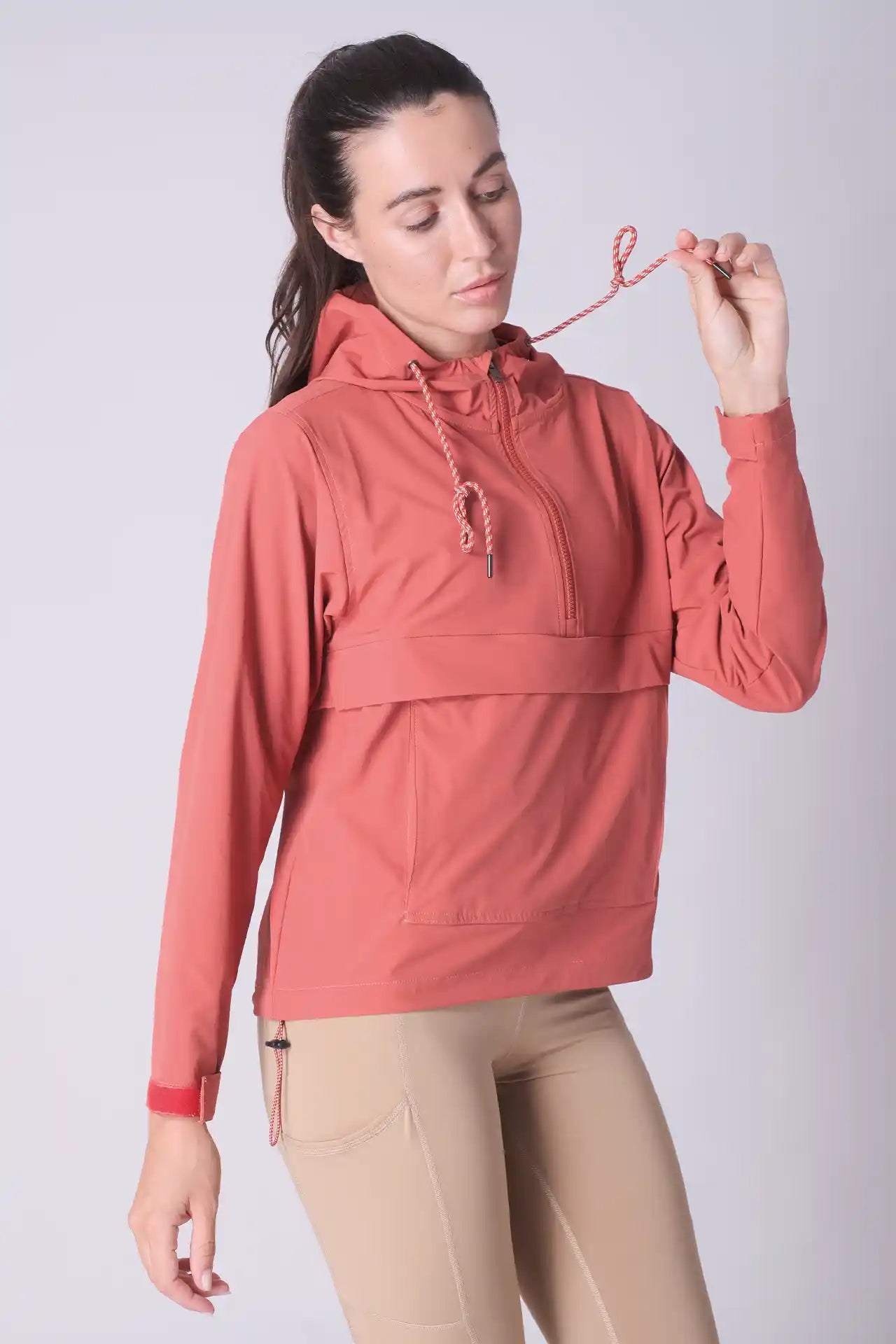 SPWO0188 - Women's Rain Anorak Jacket - Red