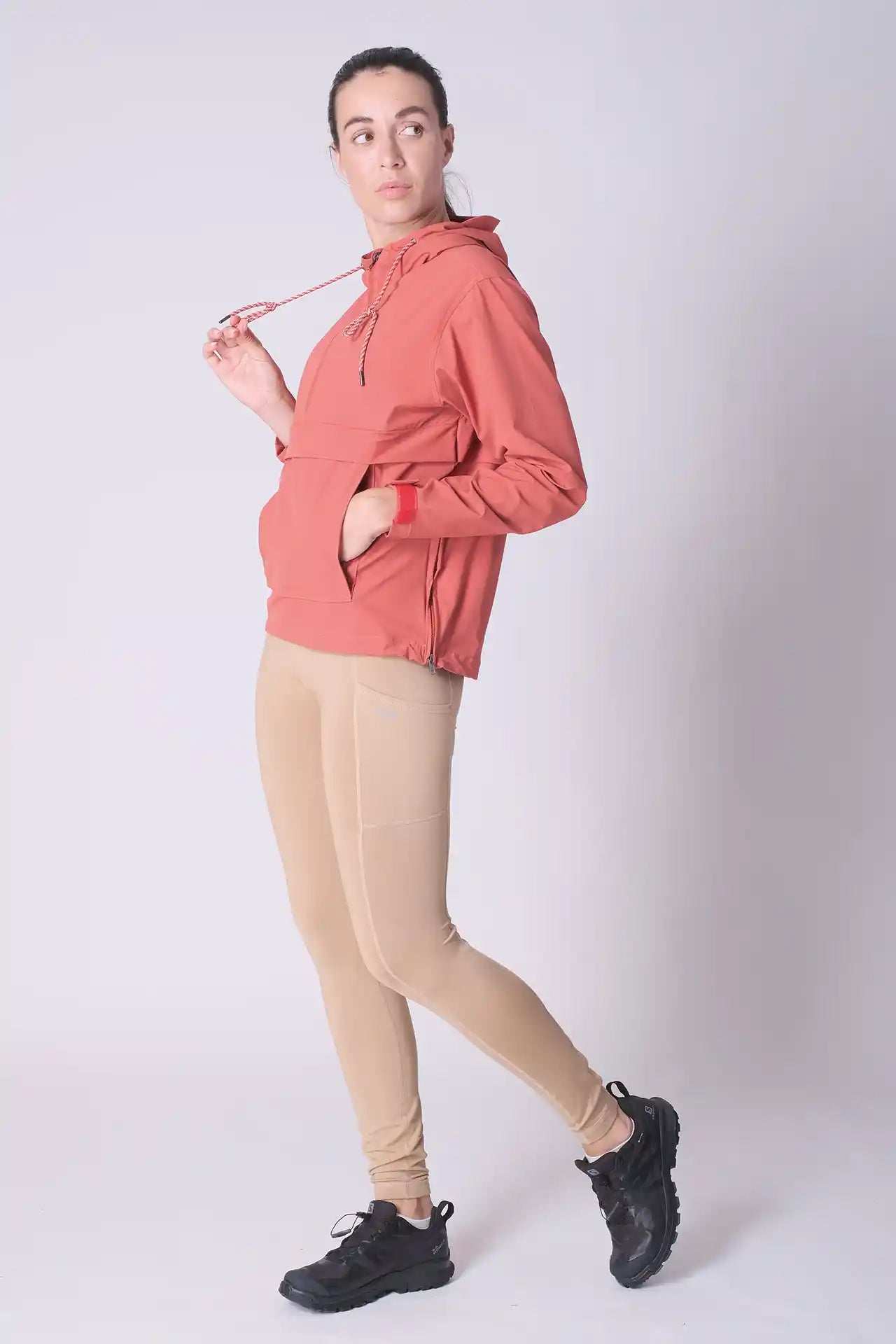 SPWO0188 - Women's Rain Anorak Jacket - Red