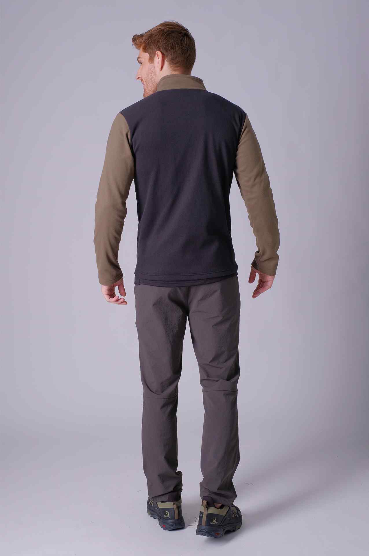 SPO0198 - Sustainable Classic Full Zip Micro Fleece Insulated Jacket - Army/Black