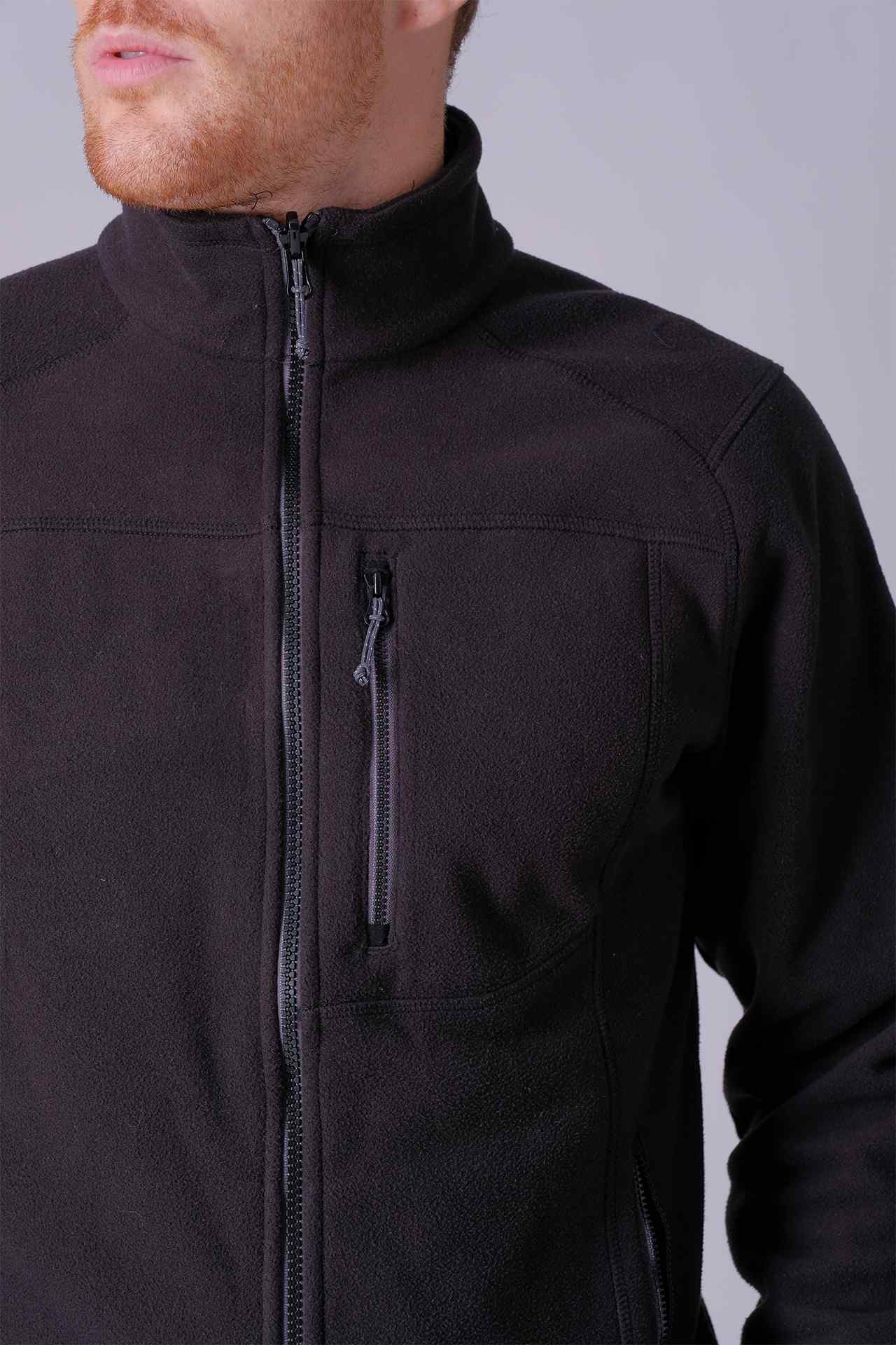 SPO0199 - Sustainable Tech Full Zip Micro Fleece Insulated Jacket - Black