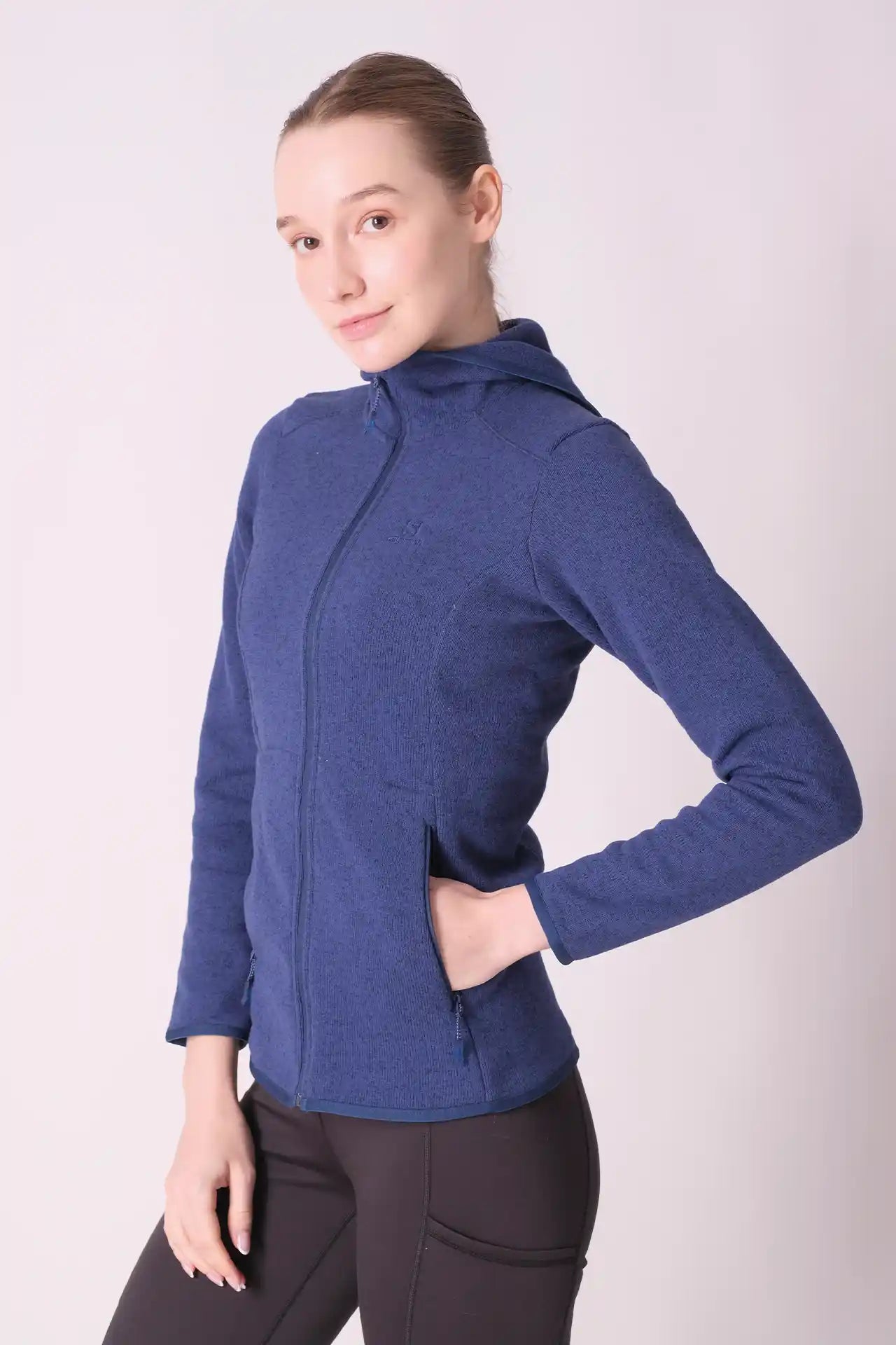 SPWO0201 - Women's Pattern Fleece Jacket - Cobalt