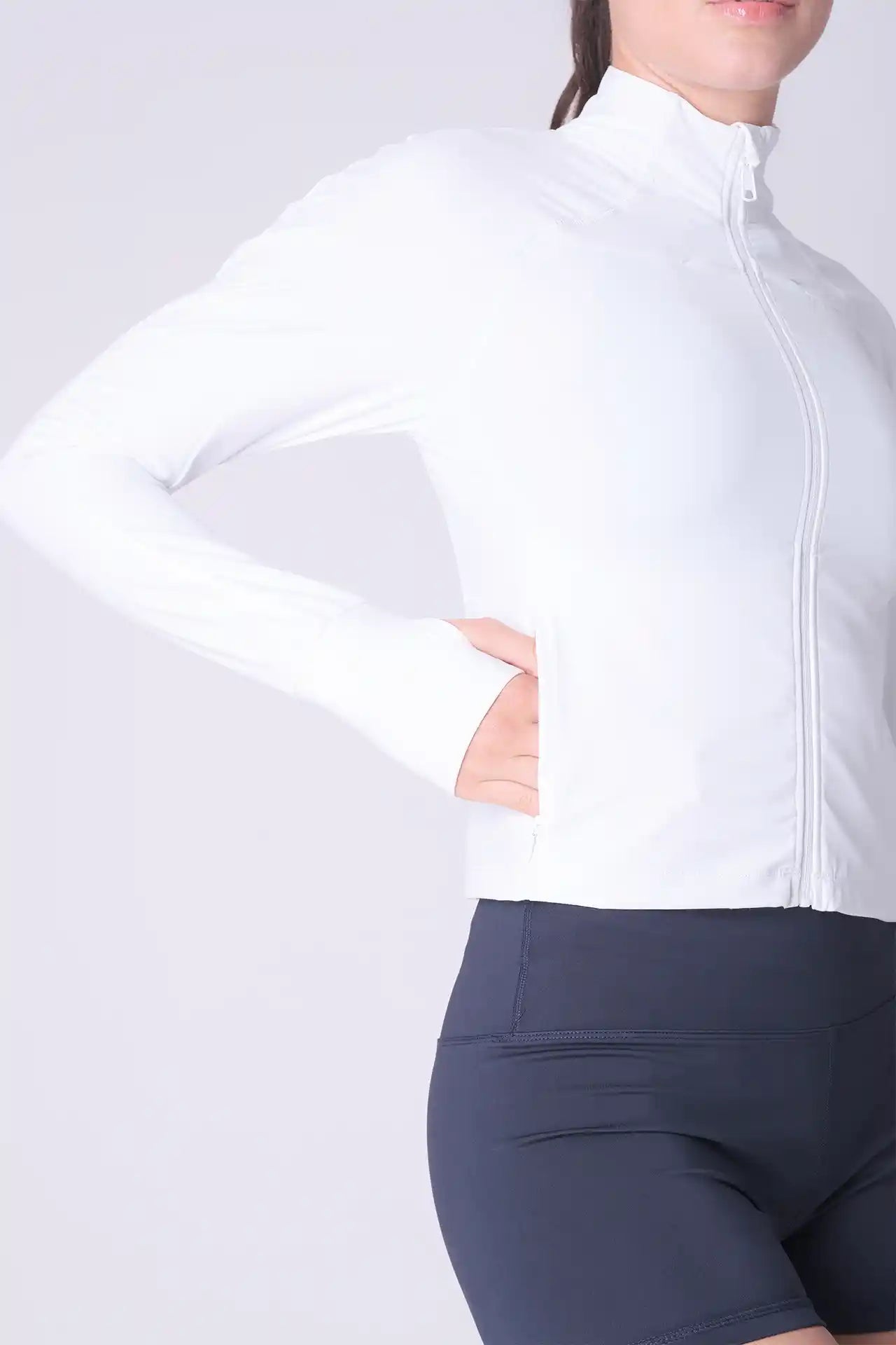 SPWO0213 - Women's Super Slim Training Jacket - White