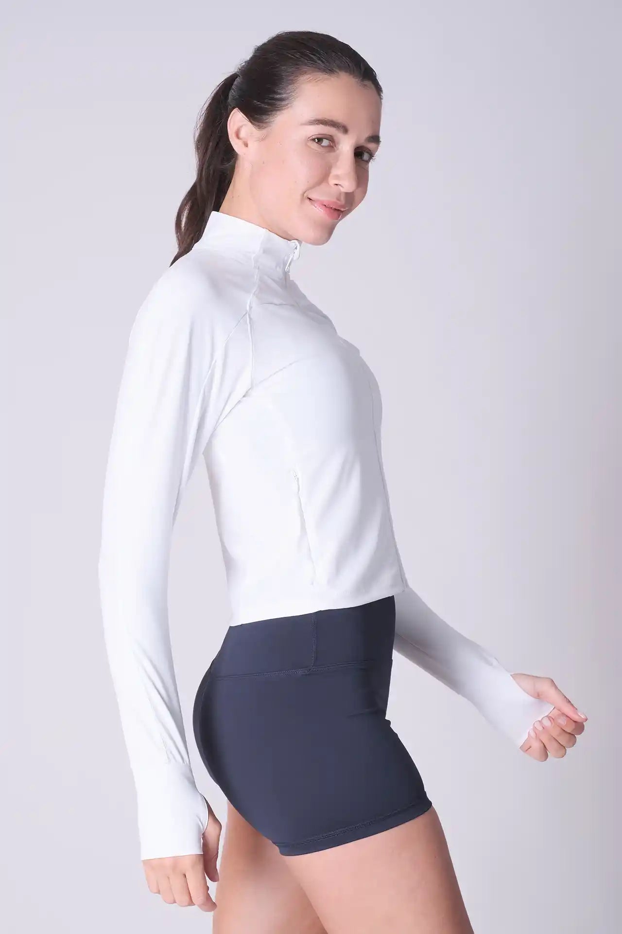 SPWO0213 - Women's Super Slim Training Jacket - White