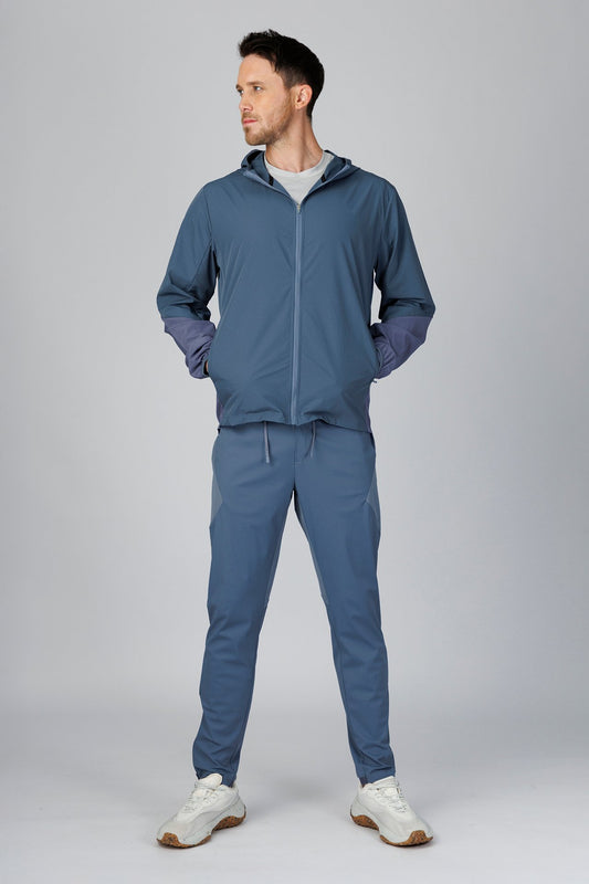 SPH0242 - Lightweight Stretch Nylon Workout Joggers 30" - Slate