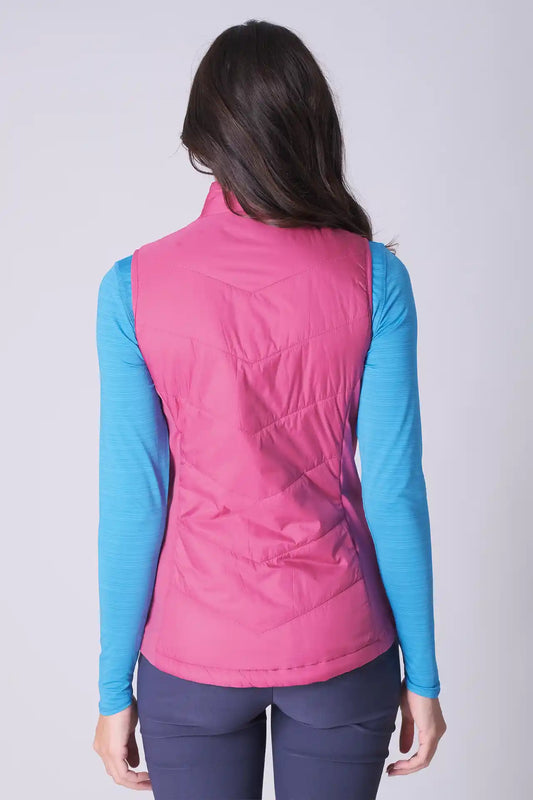 SPWO0222 - Women's Basic Golf Vest Jacket - Pink