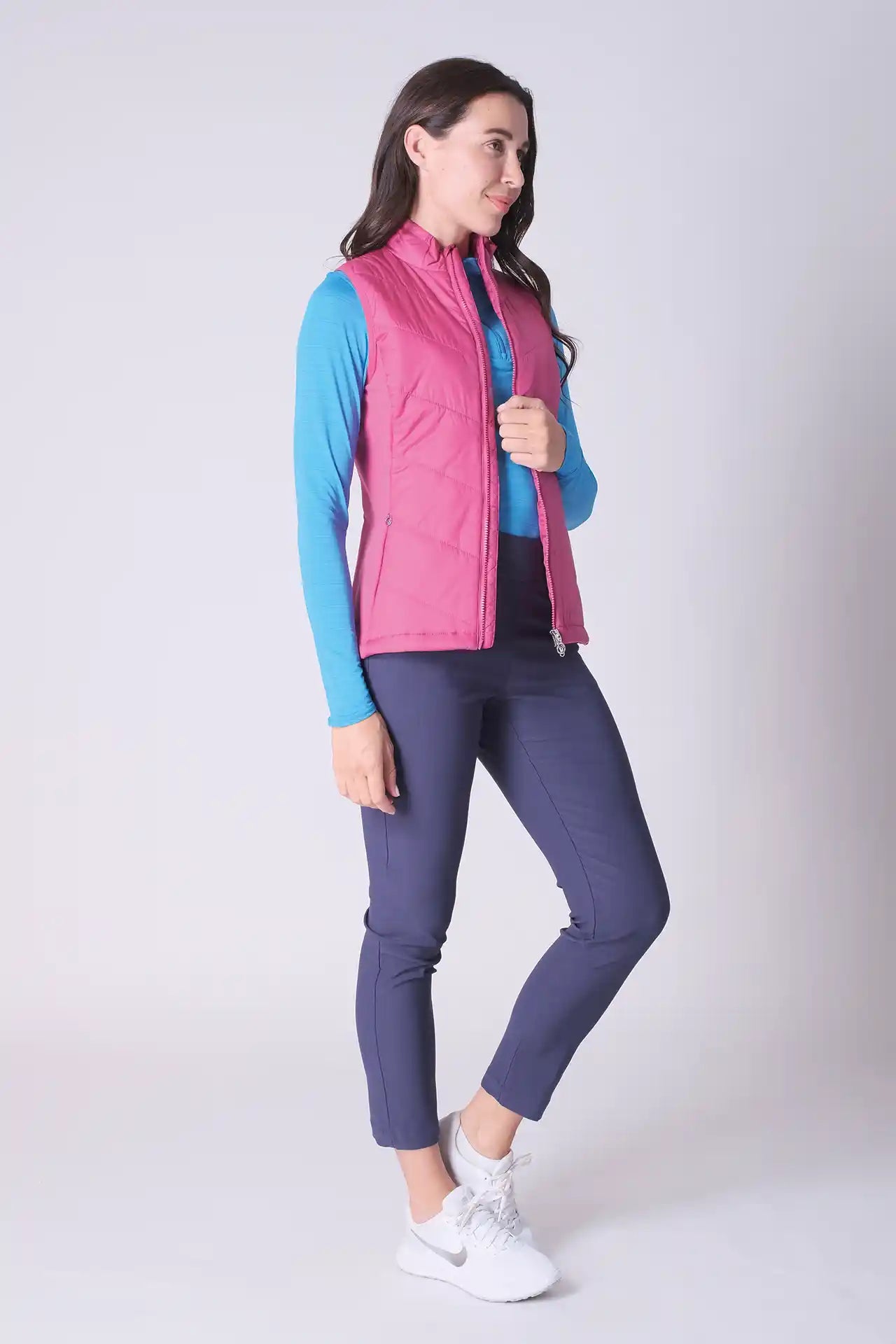 SPWO0222 - Women's Basic Golf Vest Jacket - Pink