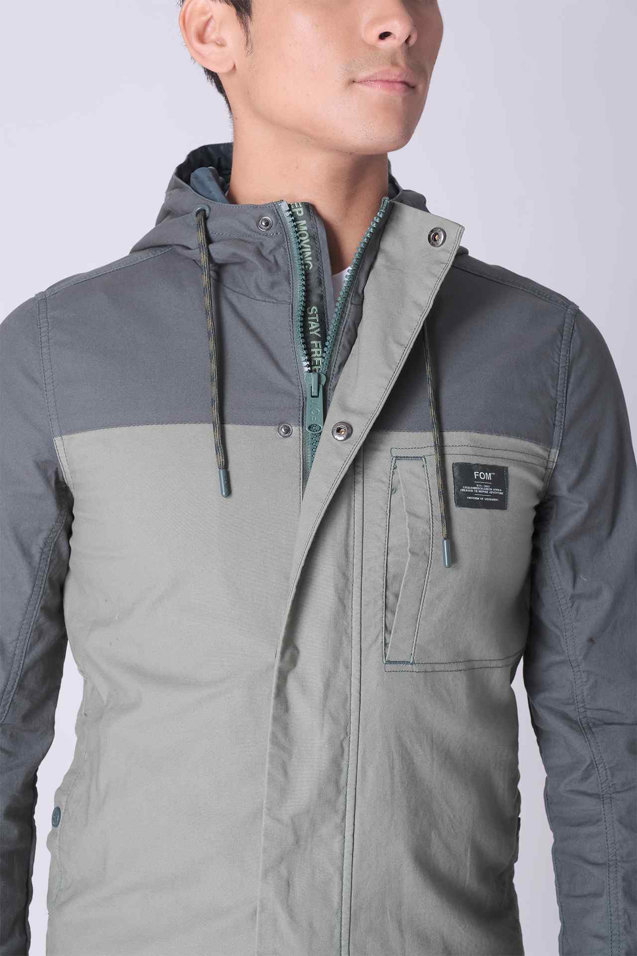 SPO0223 - Water Resistant Cotton Traveller Parka Jacket - Army