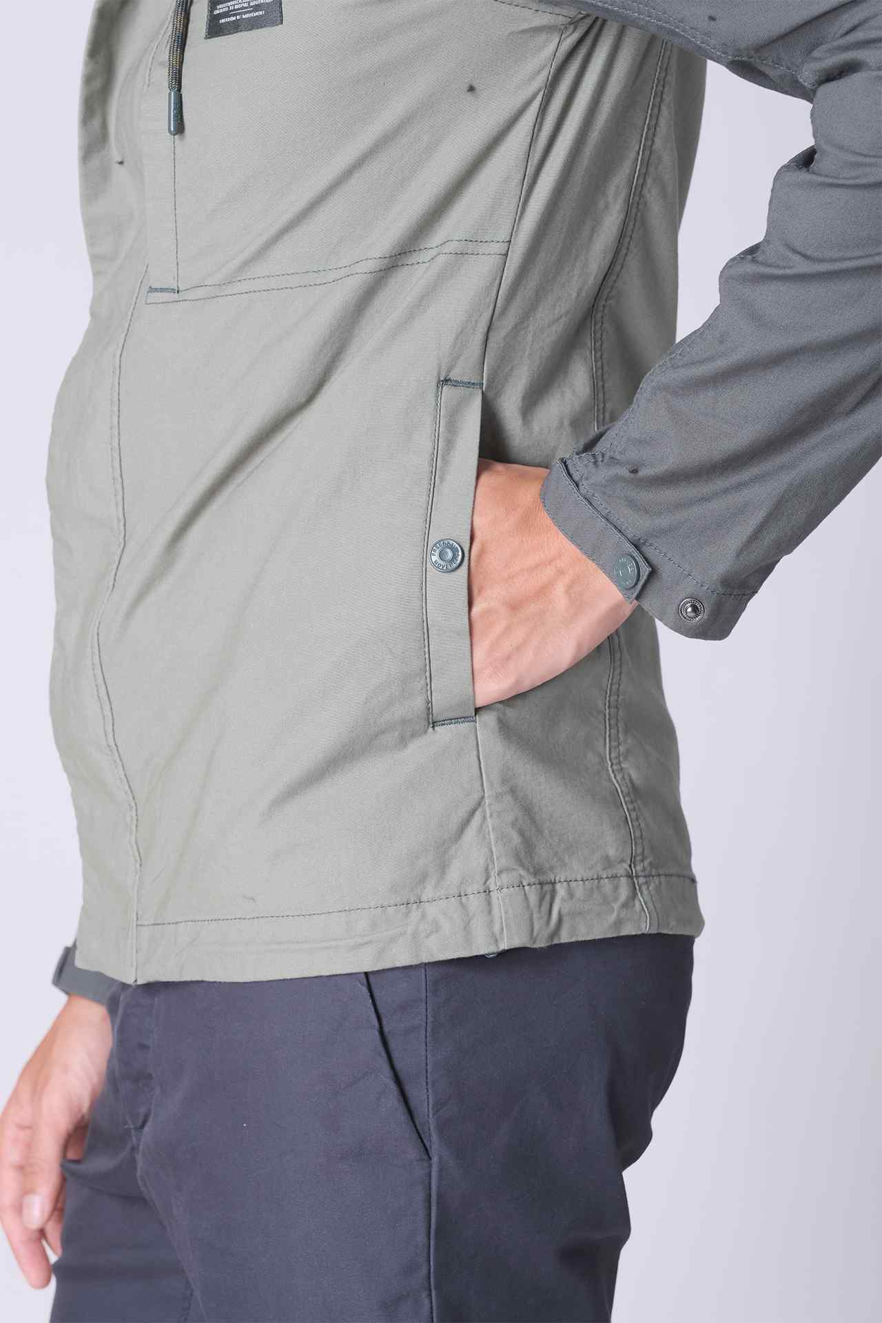 SPO0223 - Water Resistant Cotton Traveller Parka Jacket - Army