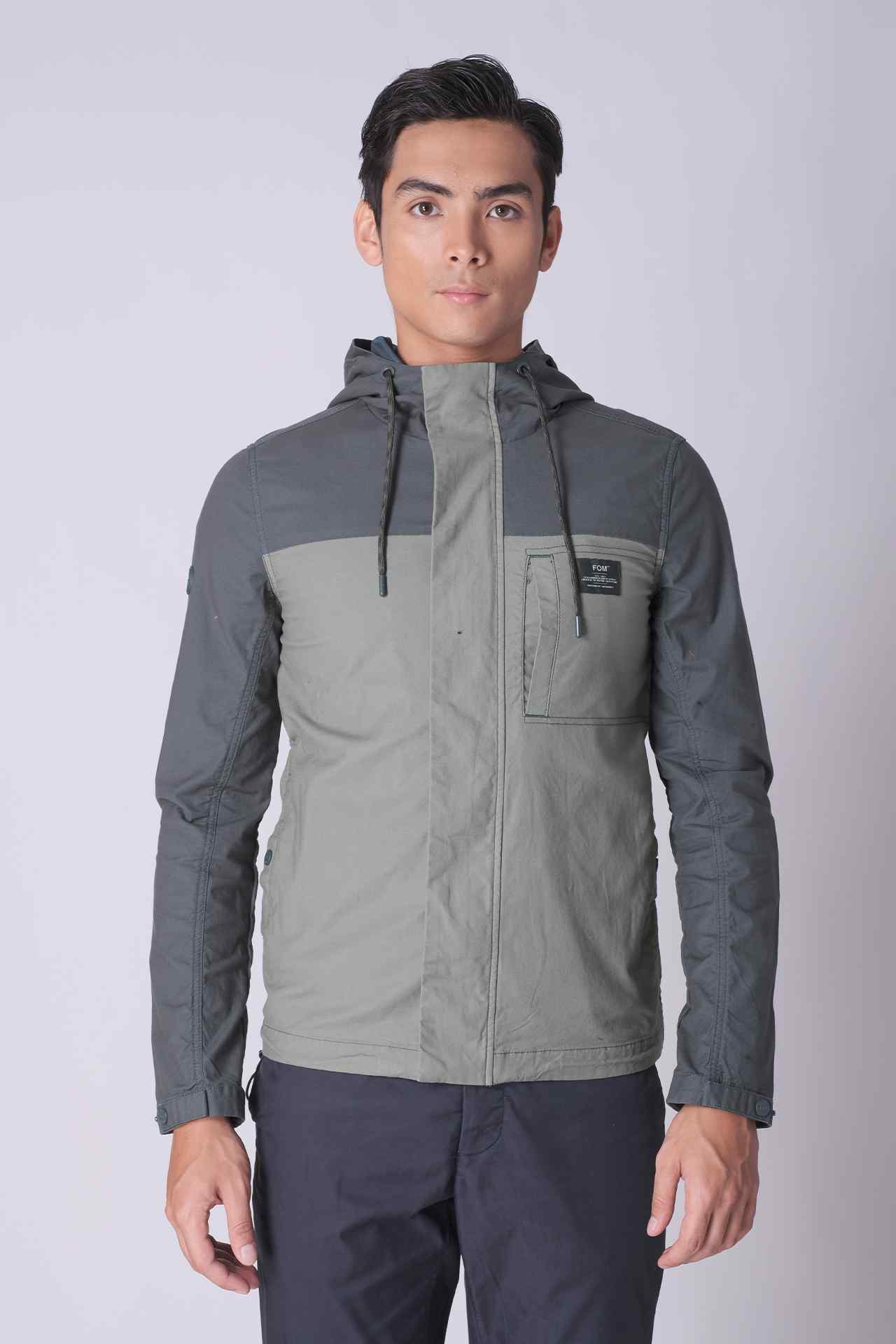 SPO0223 - Water Resistant Cotton Traveller Parka Jacket - Army
