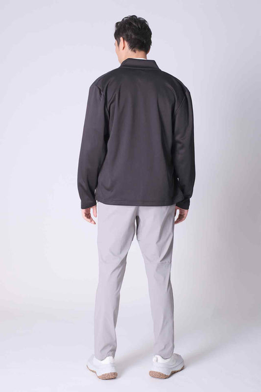 SPO0224 - Sustainable Water Resistant Hybrid Golf Performance Puffer Jacket - Black