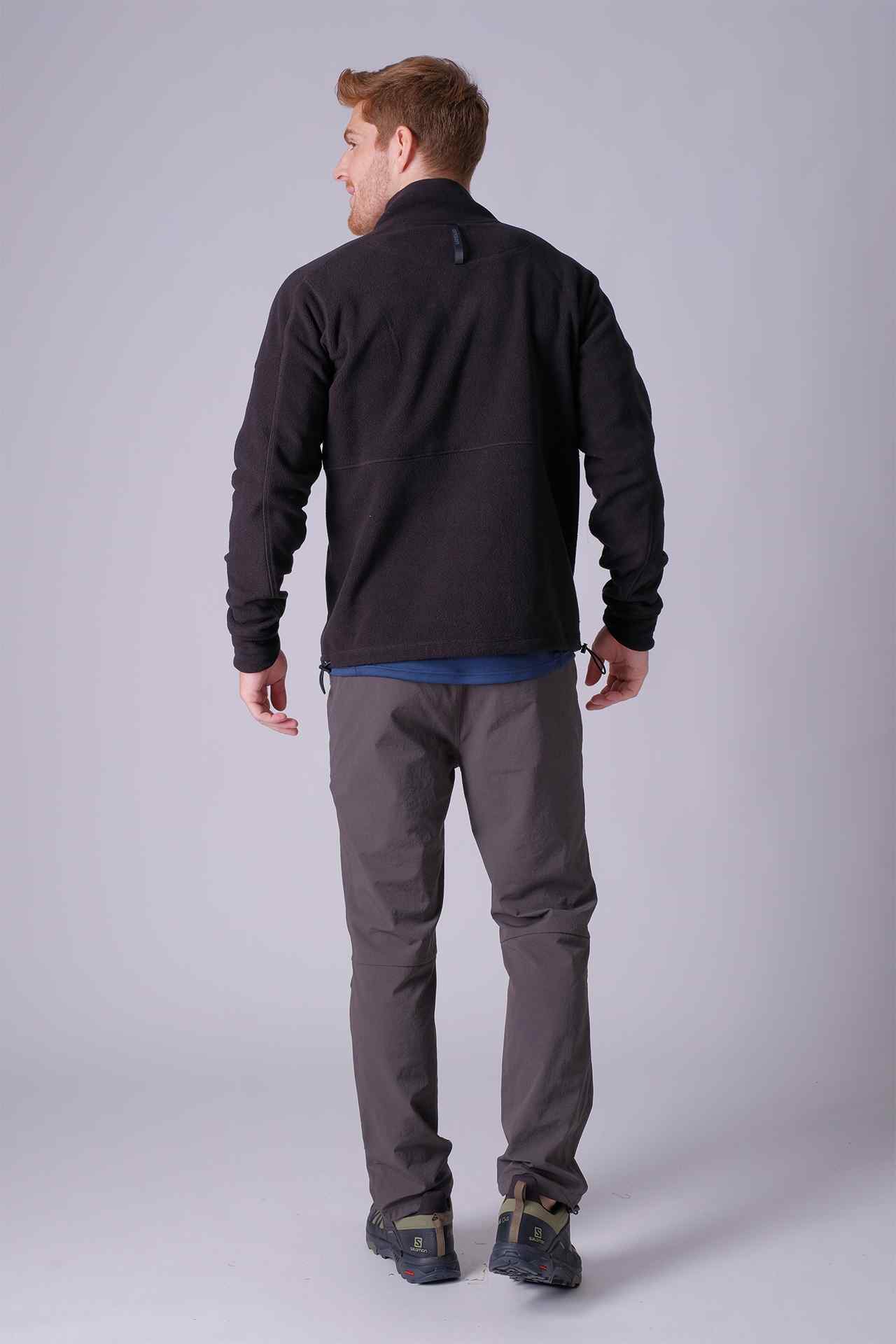 SPO22016 - Sustainable Classic Mock Neck Micro Fleece Insulated Jacket - Black