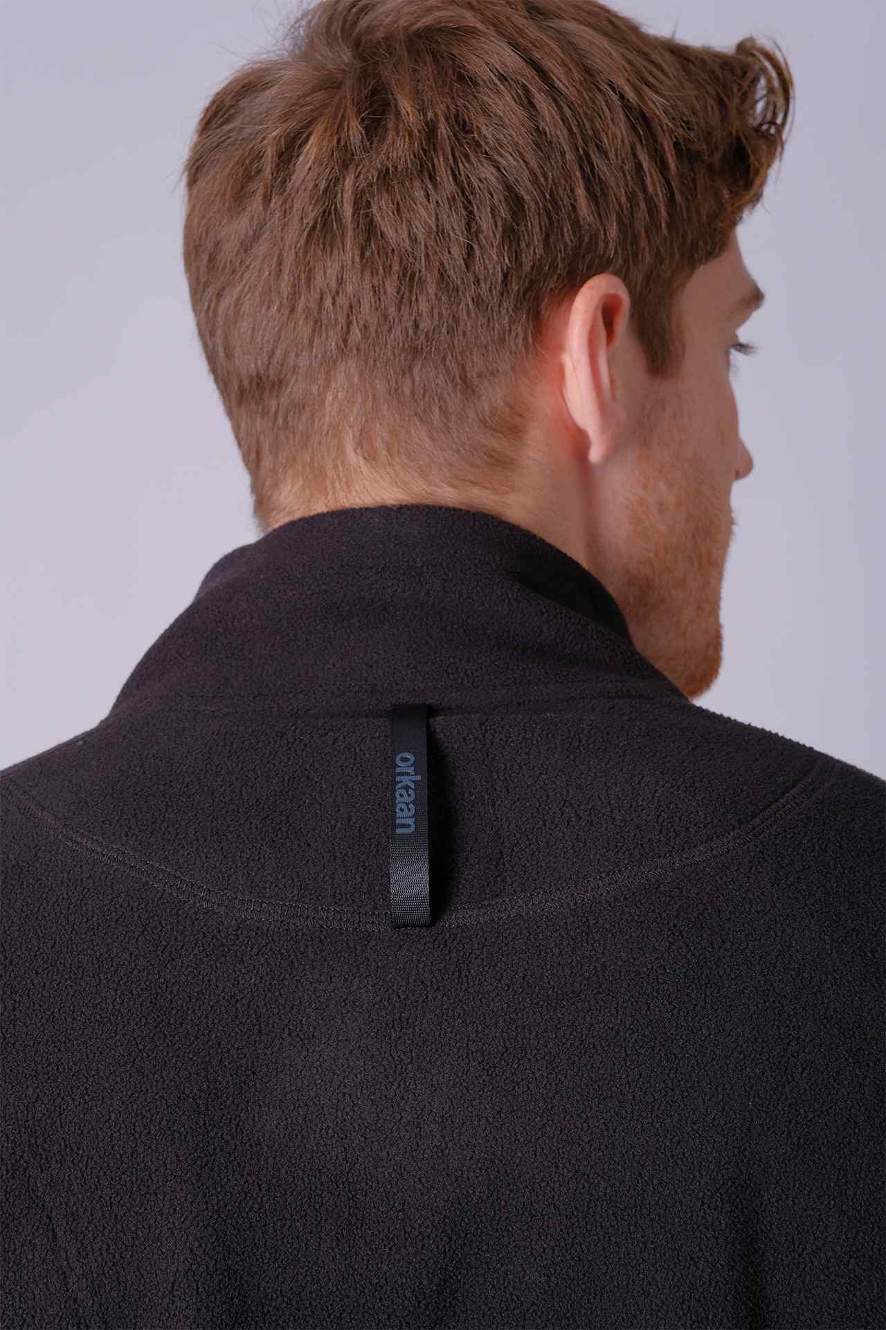 SPO22016 - Sustainable Classic Mock Neck Micro Fleece Insulated Jacket - Black
