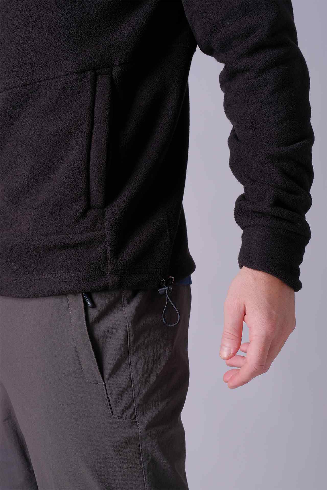 SPO22016 - Sustainable Classic Mock Neck Micro Fleece Insulated Jacket - Black
