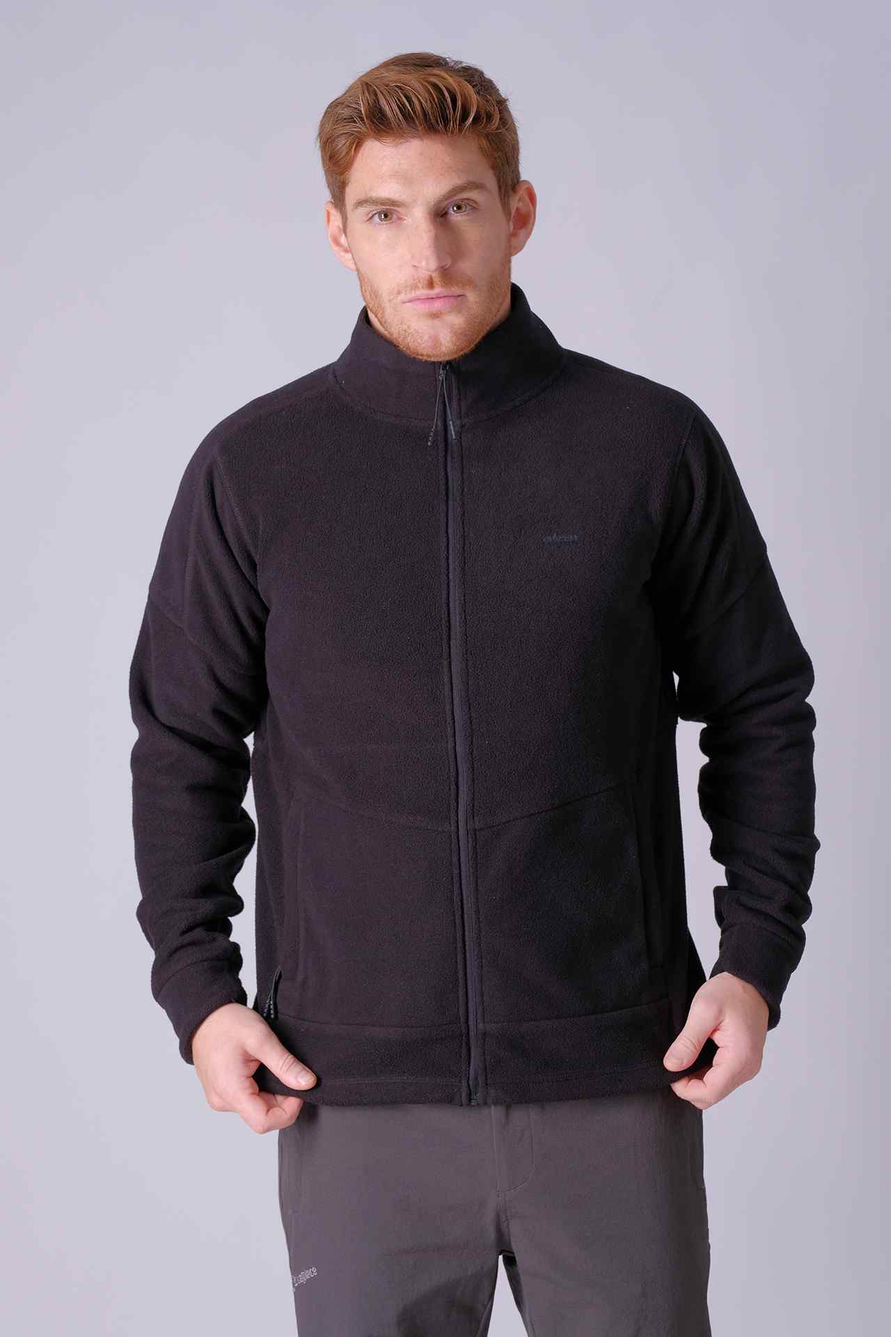 SPO22016 - Sustainable Classic Mock Neck Micro Fleece Insulated Jacket - Black