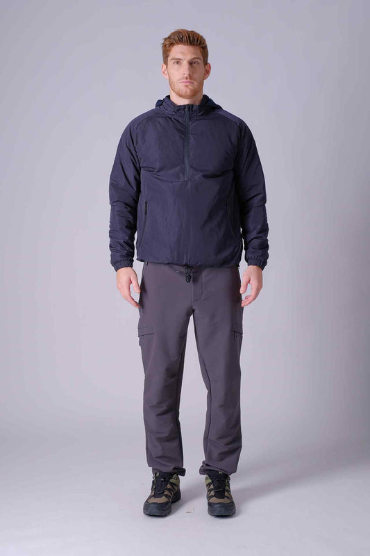 SPO22022 - Sustainable High Density Water Resistant Insulated Puffer Anorak - Navy