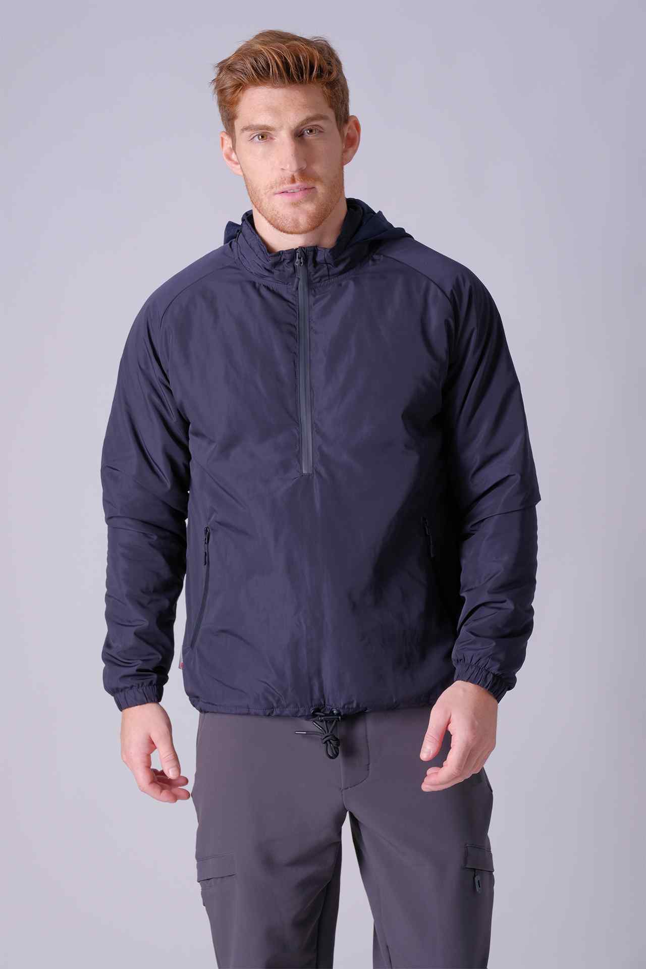 SPO22022 - Sustainable High Density Water Resistant Insulated Puffer Anorak - Navy