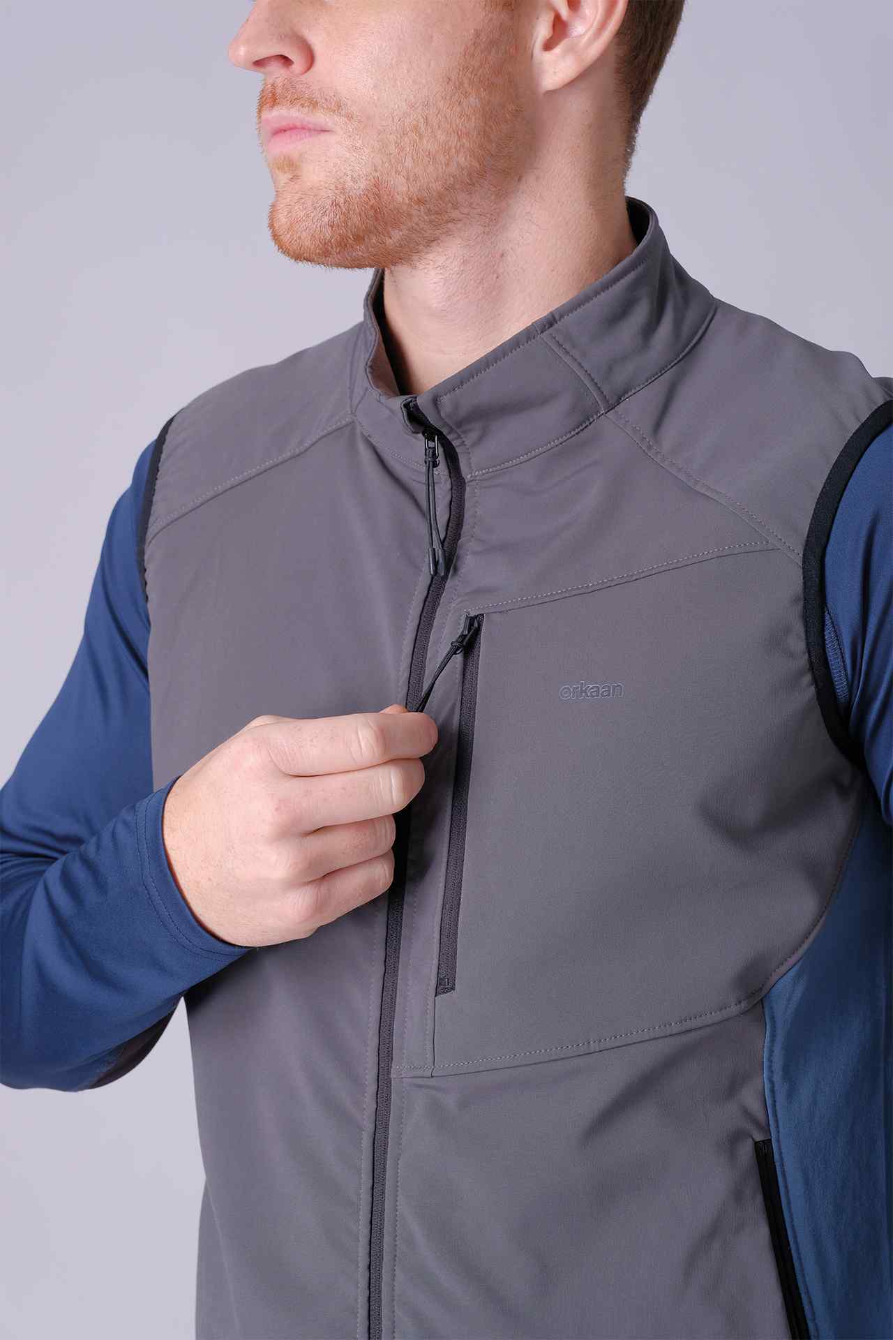 SPO23002 - 3M Water-Repellent Hybrid Thermal Midlayer Vest - Grey