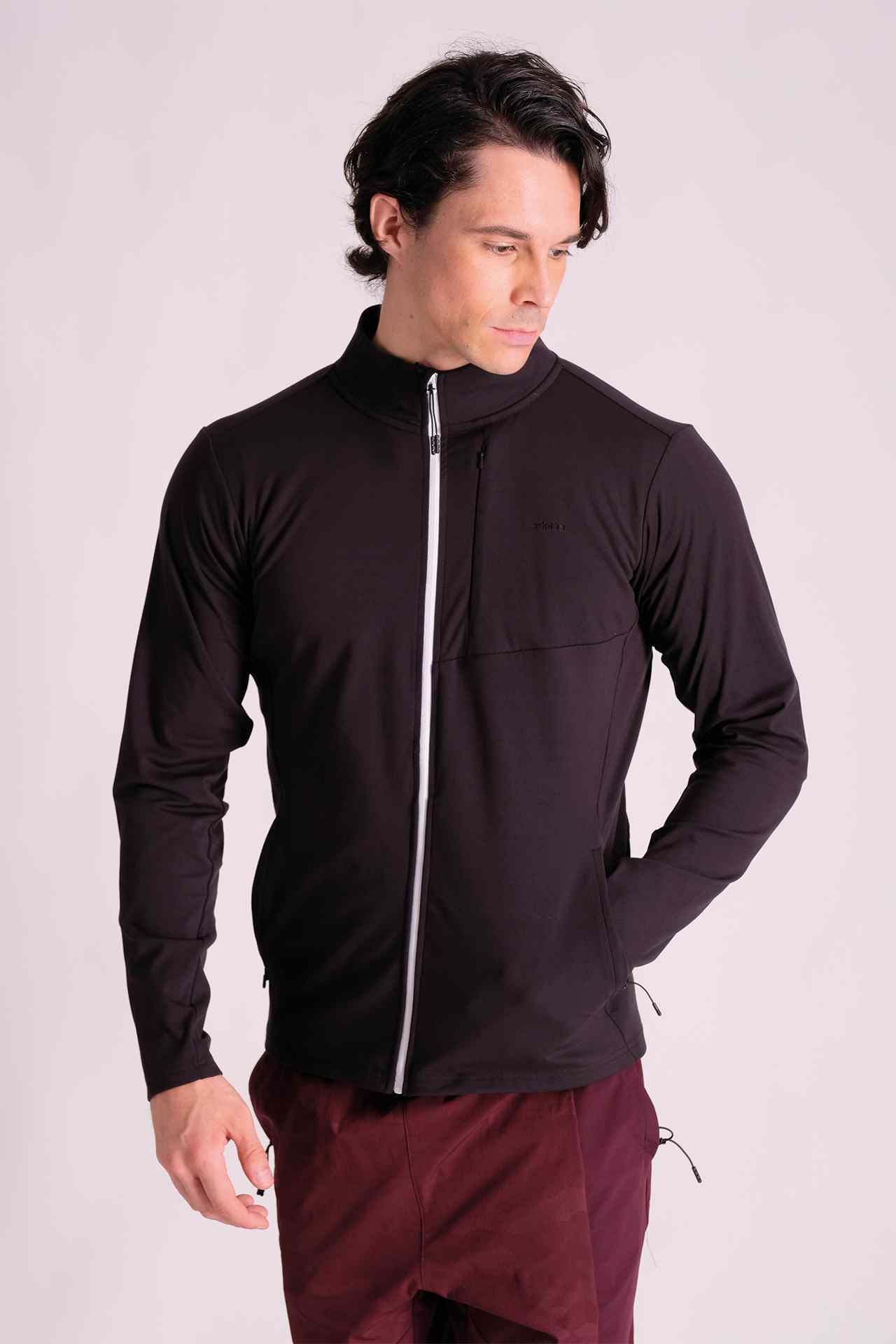 SPO23006 - Lightweight Thermal Full Zip Active Jacket - Black