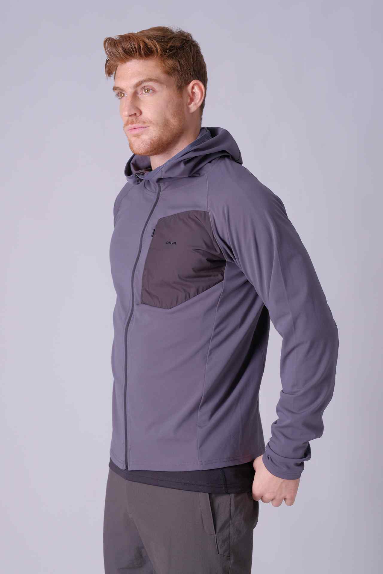 SPO23007 - Lightweight Thermal Full Zip Hooded Jacket - Dark Grey