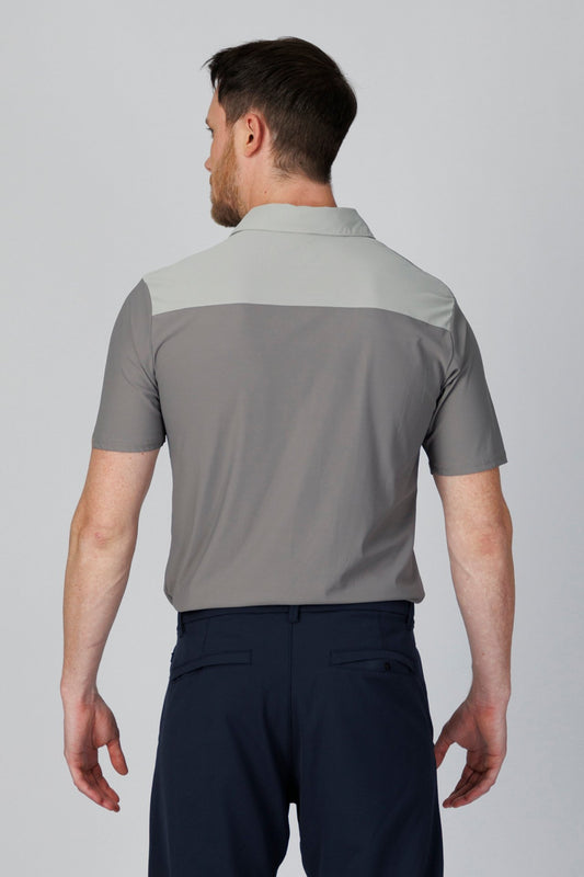 SPP0027 - Quick-Drying Performance Stretch Piqué Golf Polo - Grey