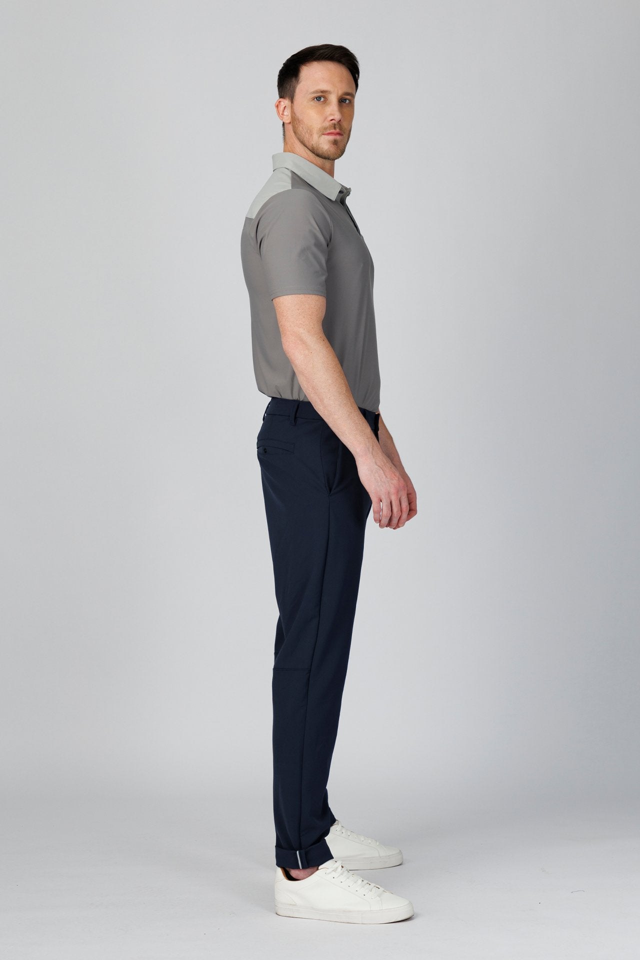 SPP0027 - Quick-Drying Performance Stretch Piqué Golf Polo - Grey