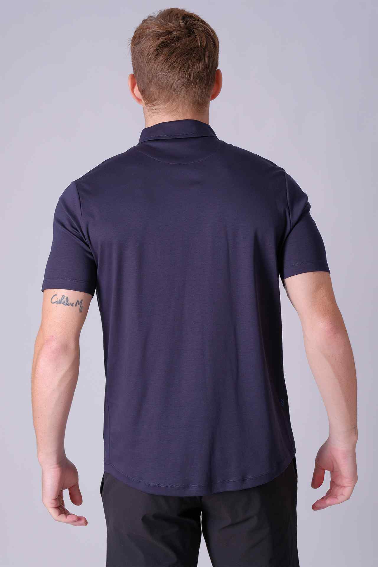 SPP0039 - Finest US Supima Cotton Short Sleeve Polo Shirt - Navy