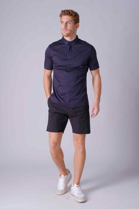 SPP0039 - Finest US Supima Cotton Short Sleeve Polo Shirt - Navy