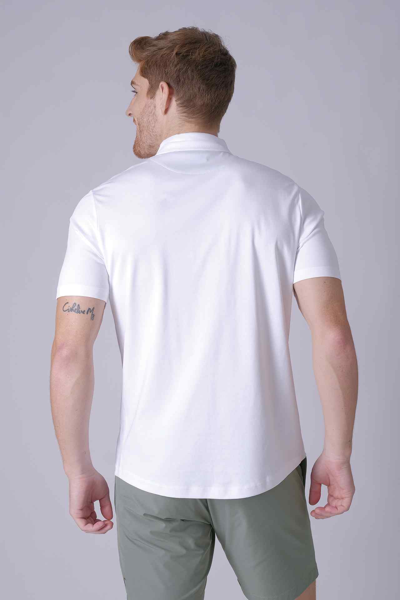 SPP0039 - Finest US Supima Cotton Short Sleeve Polo Shirt - White